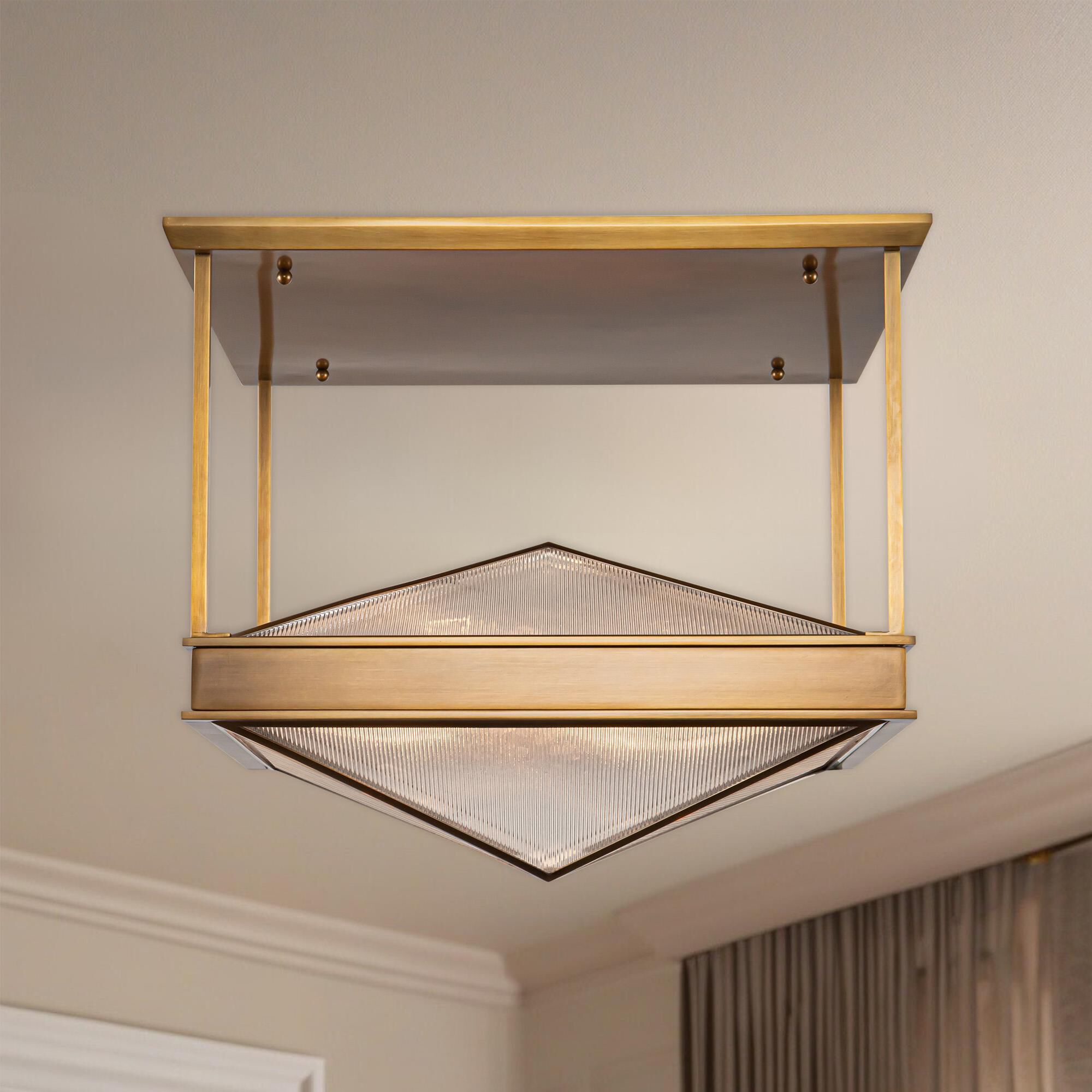 Elisa Carlucci Cairo 19 Inch 4 Light Semi Flush Mount by Alora Lighting