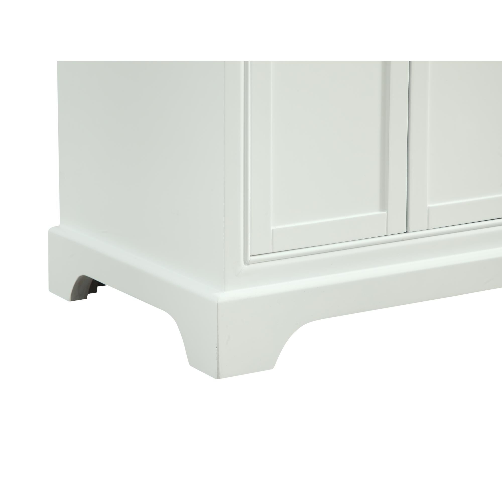 Shown in White finish