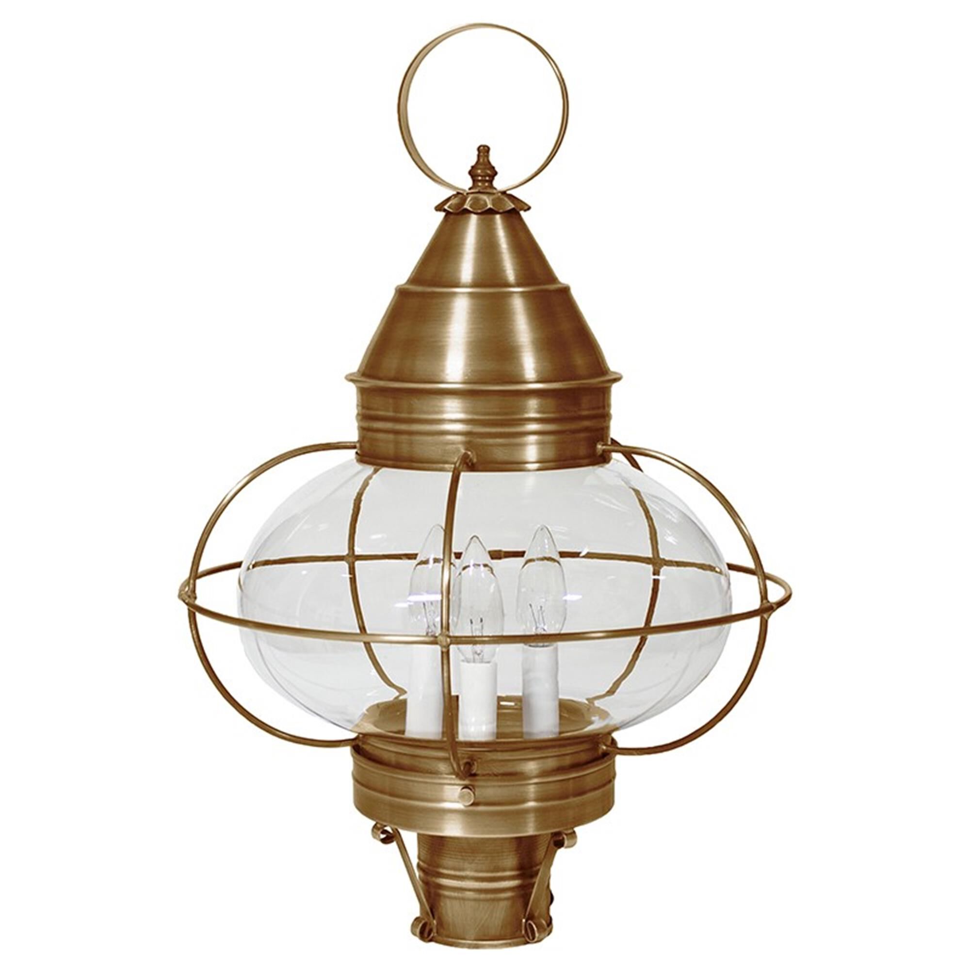 Onion 22 Inch 3 Light Outdoor Post Lamp,