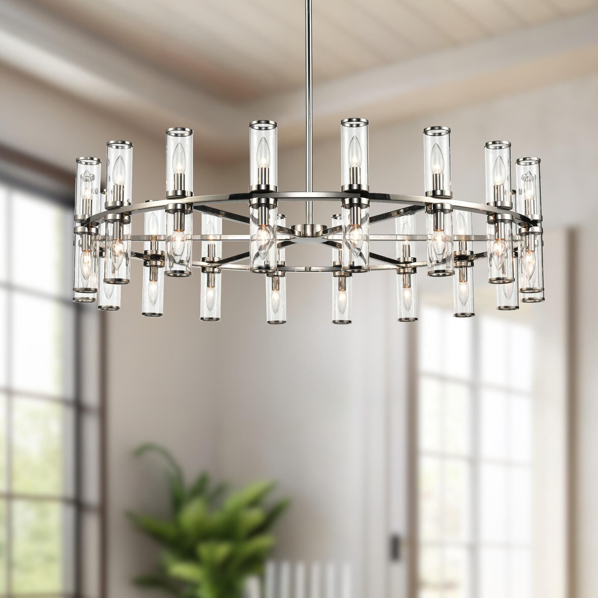 Revolve 48 Inch 36 Light Chandelier by Alora Lighting