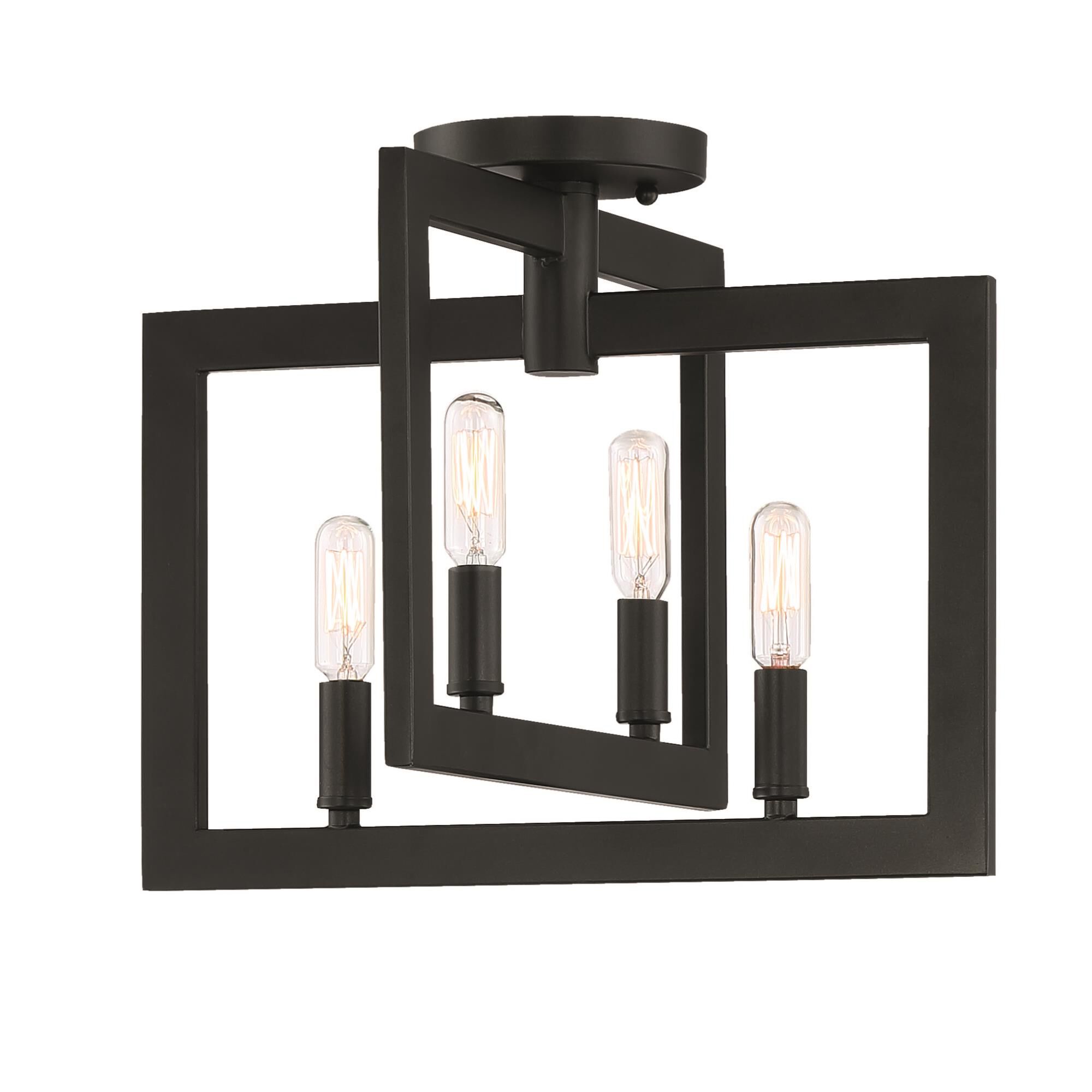 Portrait 14 Inch 4 Light Semi Flush Mount by Craftmade