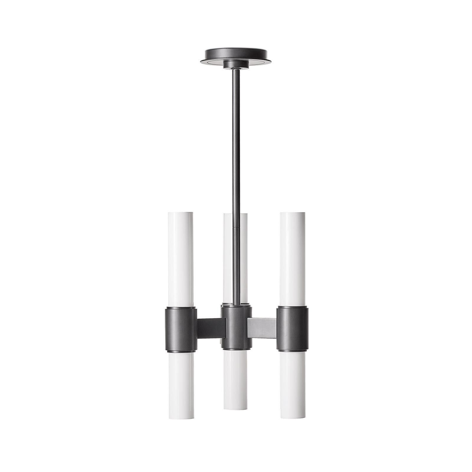 Shown in White finish and Glass shade