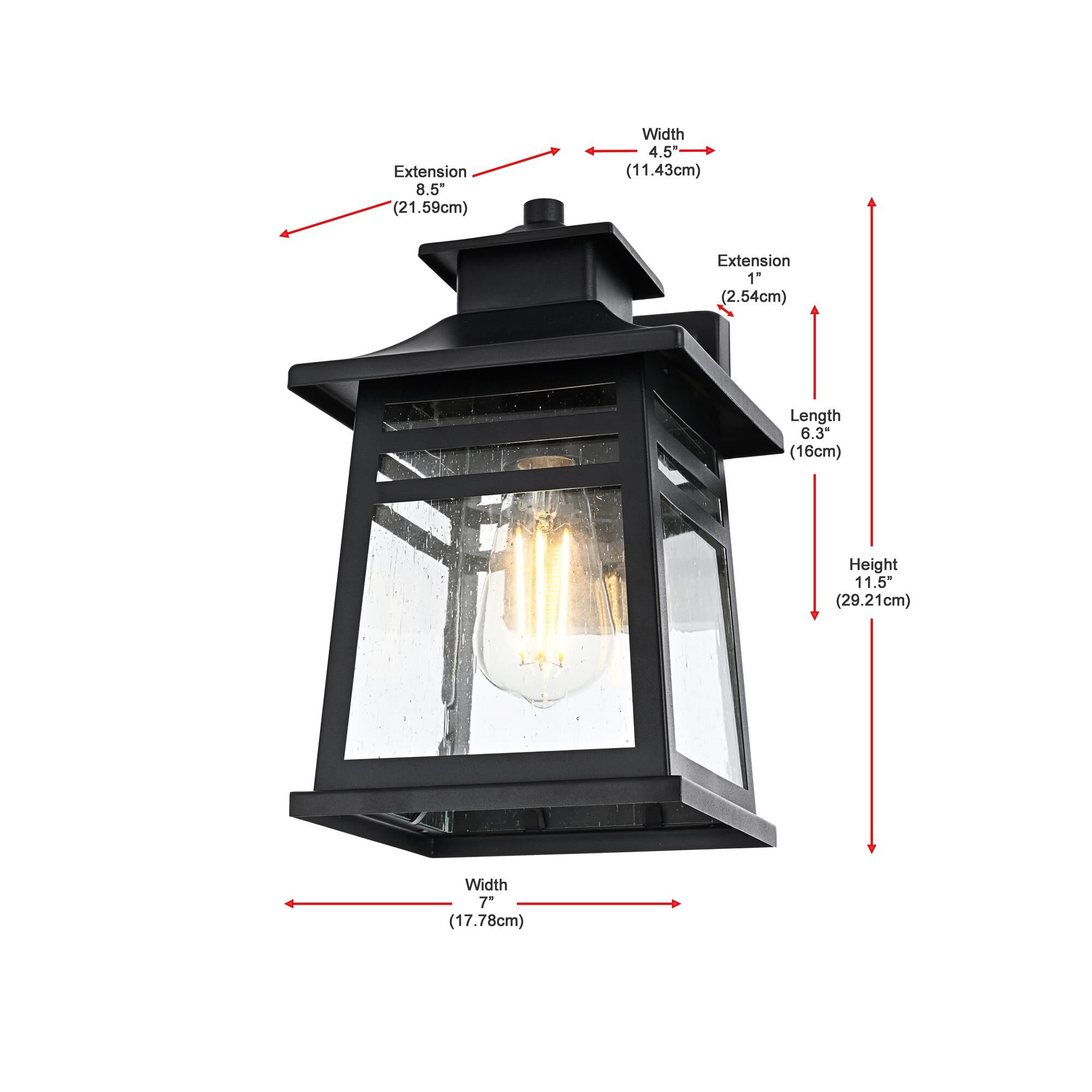 Bambrey 7 Inch Outdoor Wall Light by Elegant Lighting