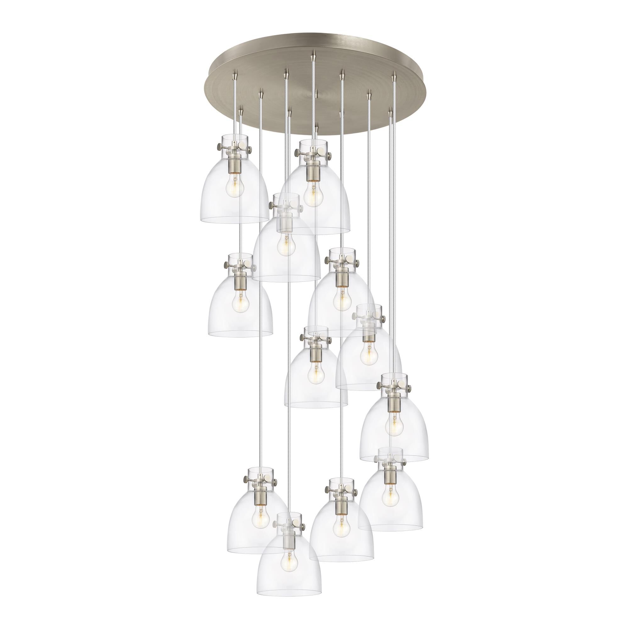 Bruno Marashlian Newton Bell 27 Inch 12 Light Multi Light Pendant by Innovations Lighting