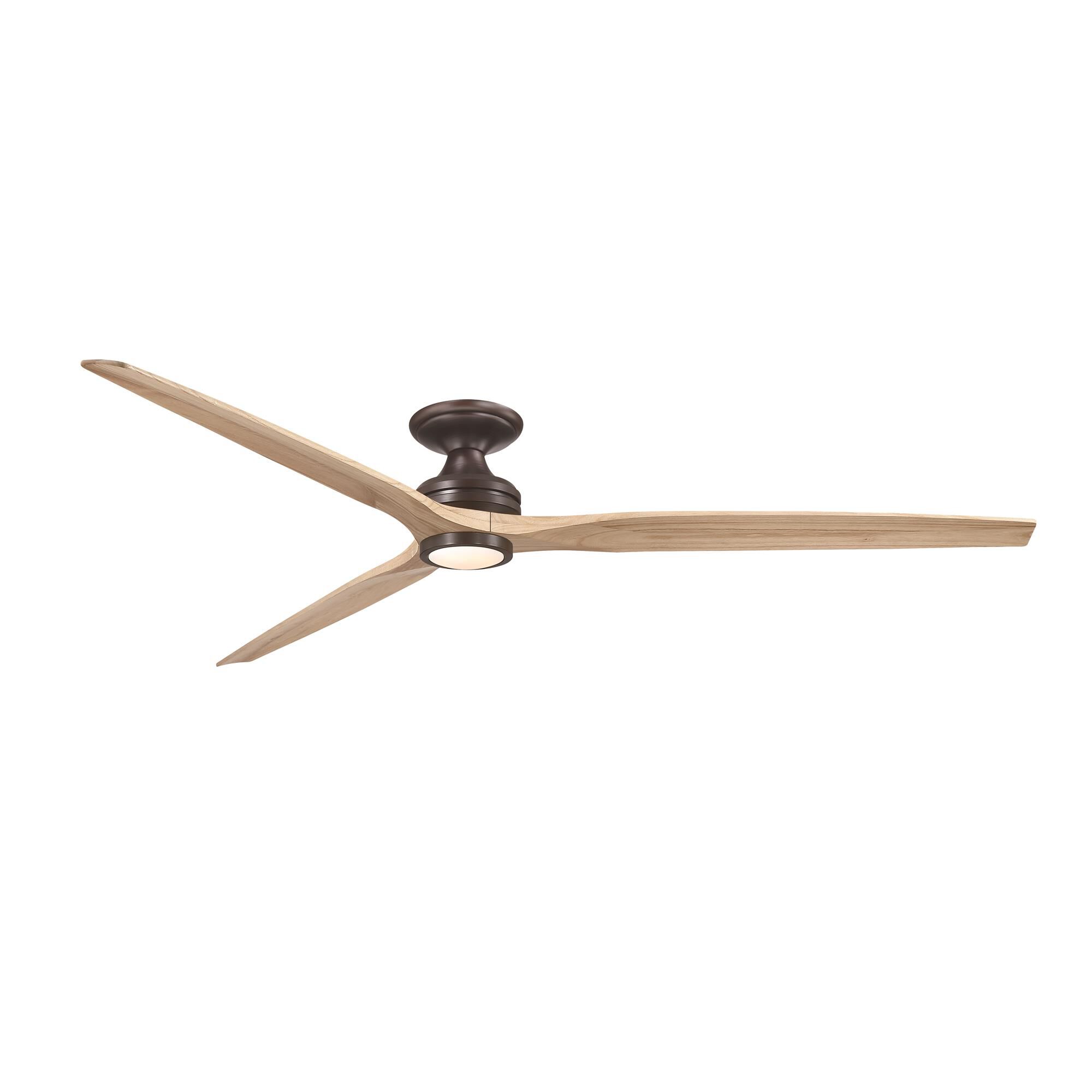 Spitfire 84 Inch Flush Mount Fan with Light Kit,
