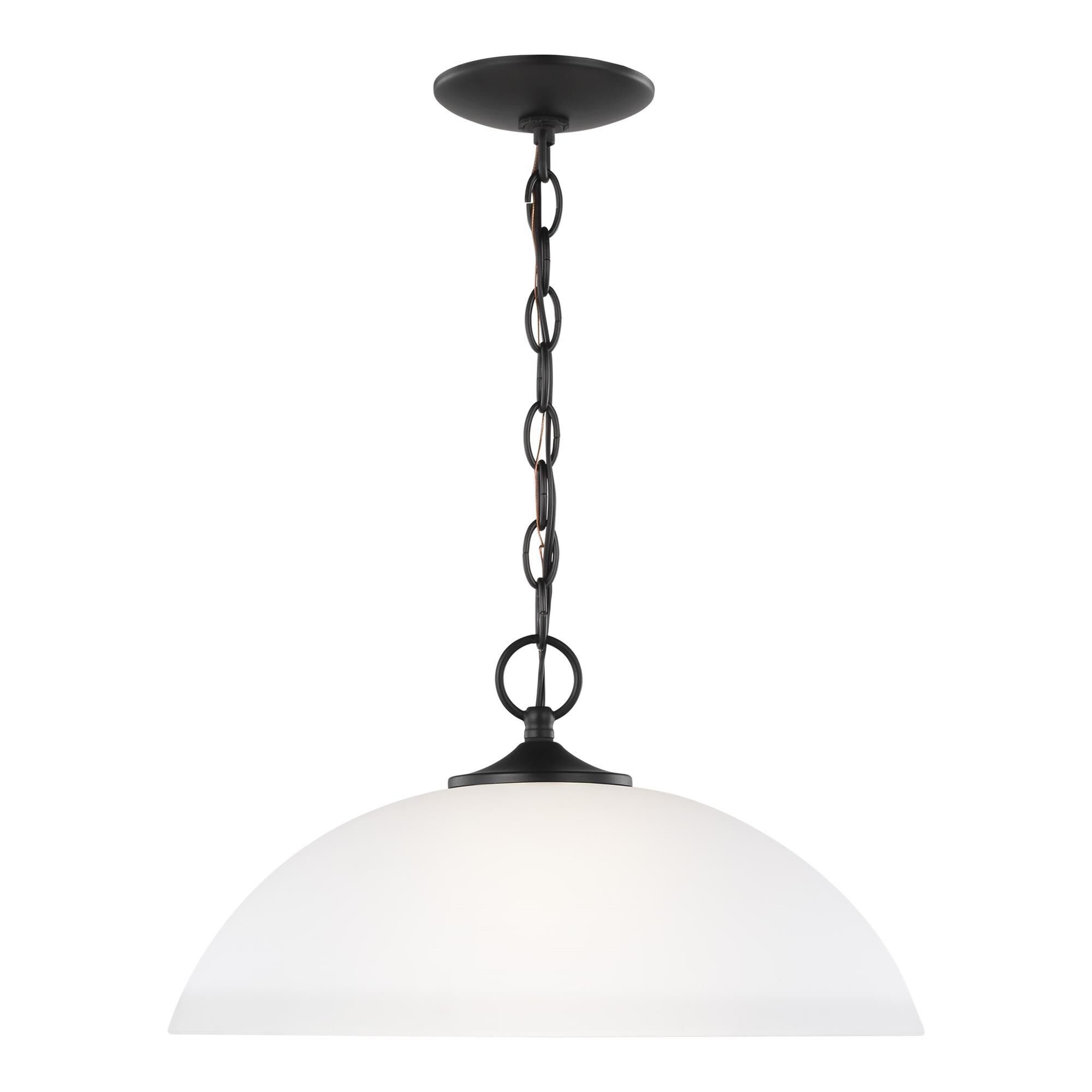 Shown in Midnight Black finish and Satin Etched glass and Satin Etched Glass shade
