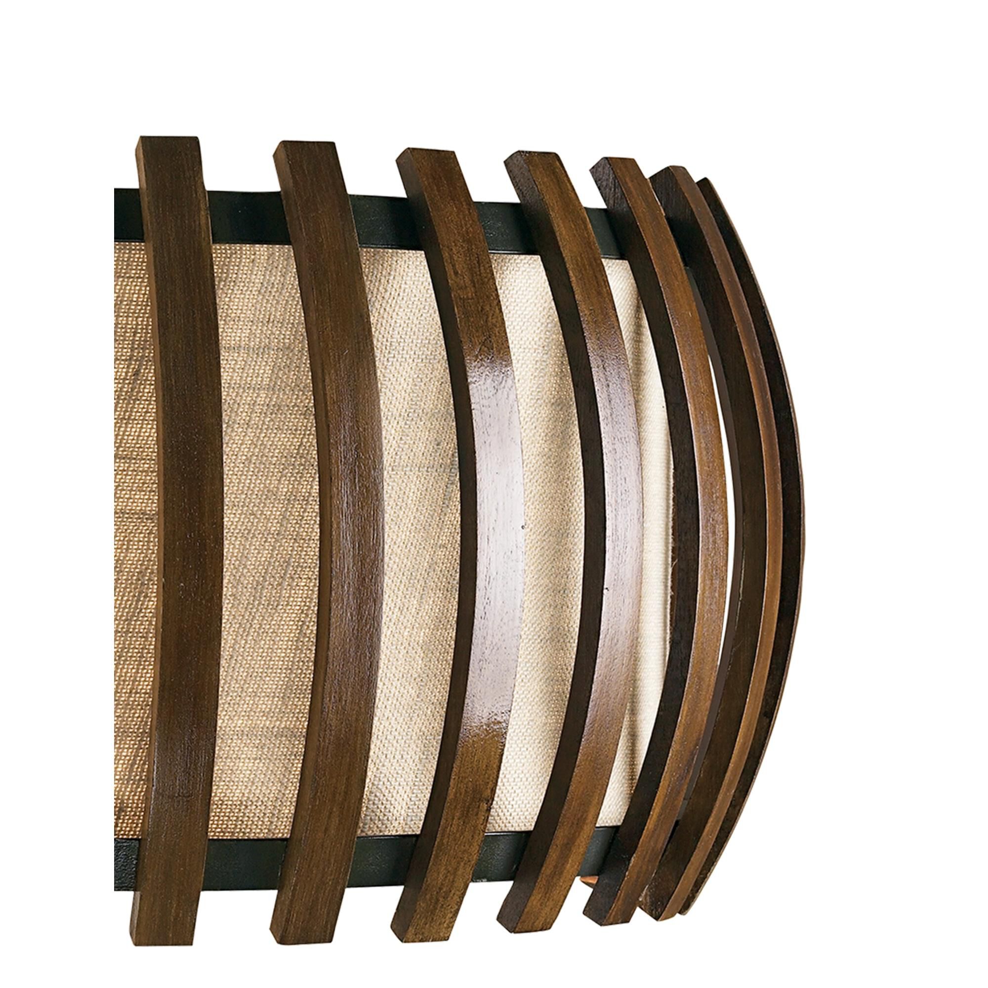 Shown in Old Iron/Polished Fruitwood finish and Included shade