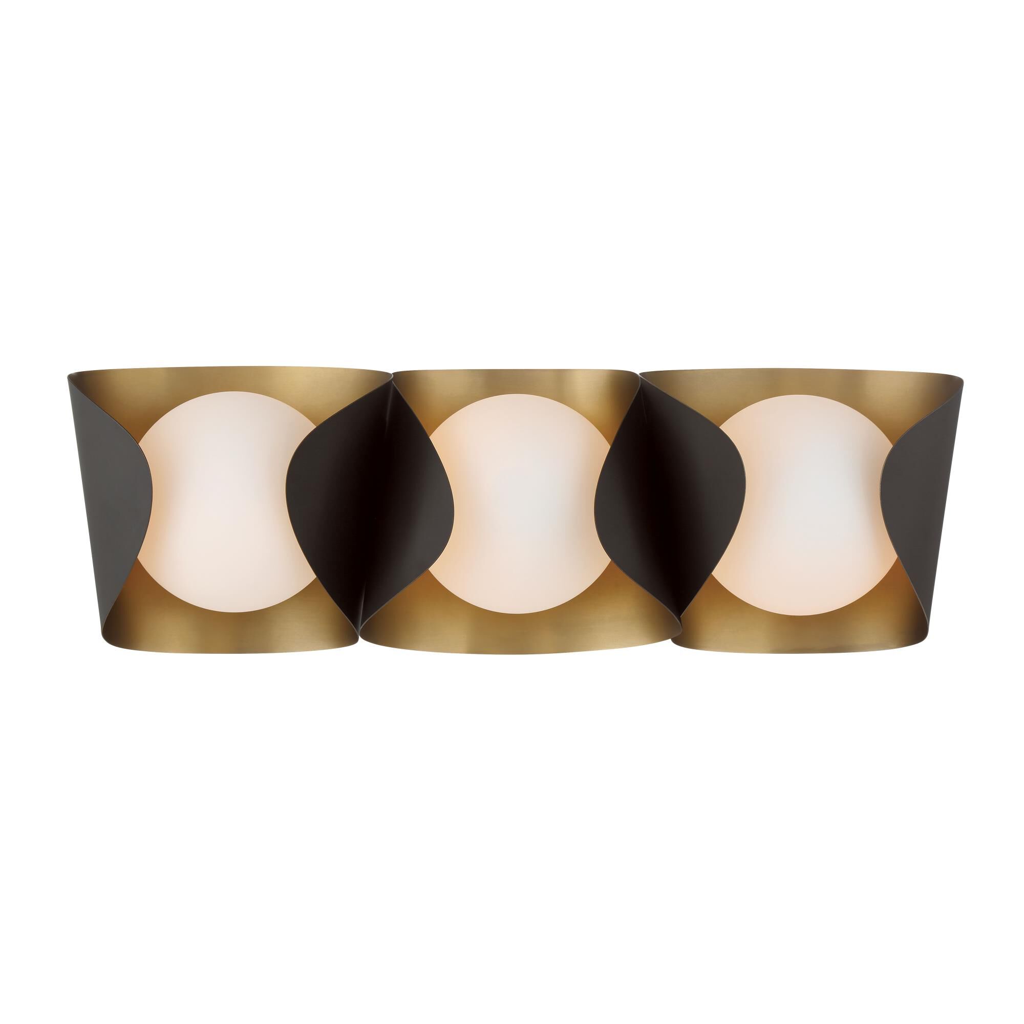 Shown in Legacy Brass & Dark Bronze finish and White glass and Etched Opal Glass shade