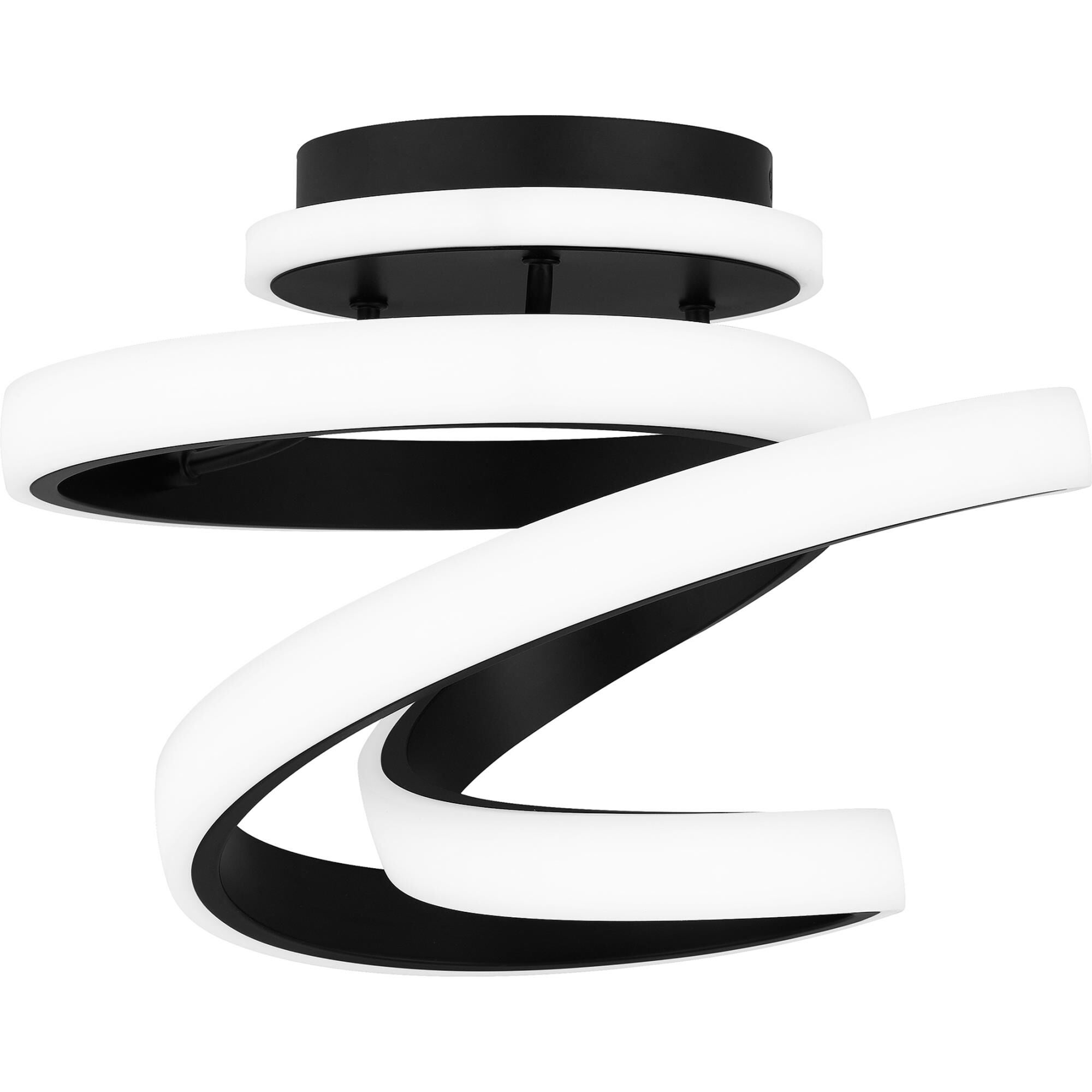 Aviva 13 Inch 1 Light LED Semi Flush Mount by Quoizel