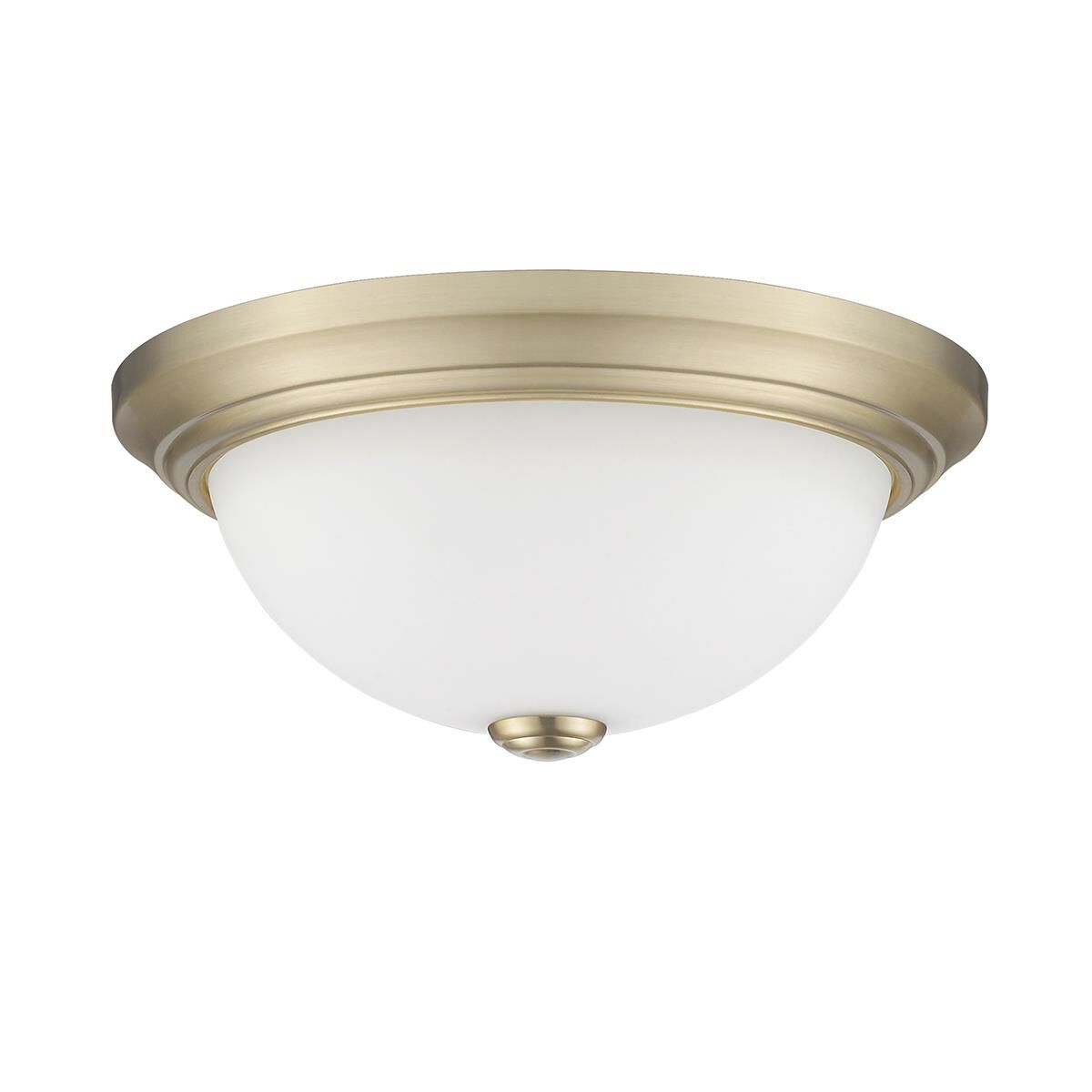 Shown in Modern Gold finish and Etched White glass