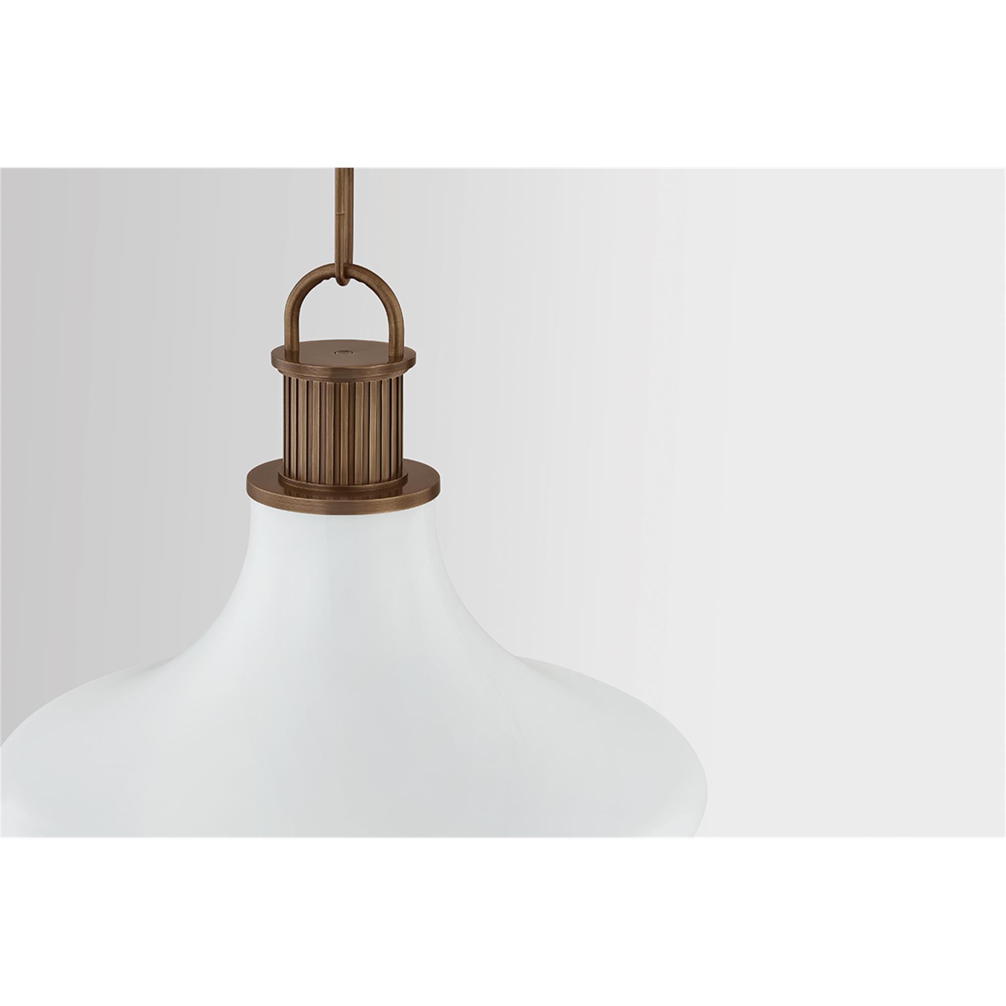 Shown in Historic Bronze finish and Opal Glossy glass