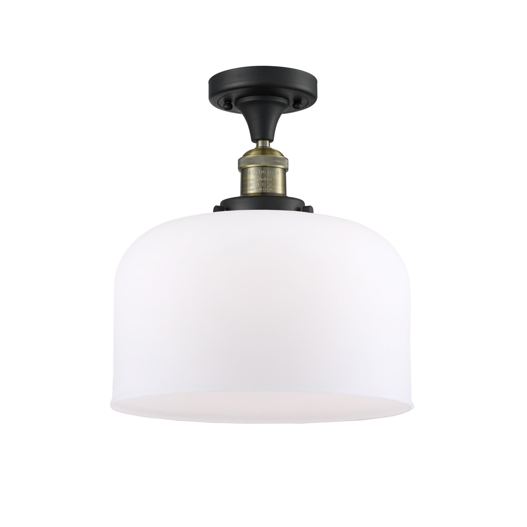 Bruno Marashlian Bell 12 Inch 1 Light Semi Flush Mount by Innovations Lighting