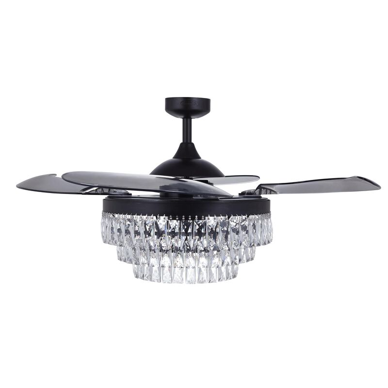 Veil 48 Inch Ceiling Fan with Light Kit by Beacon Lighting