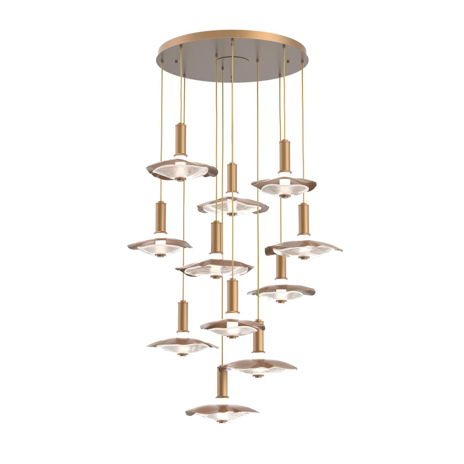 Shown in Novel Brass finish and Clear Granite accent