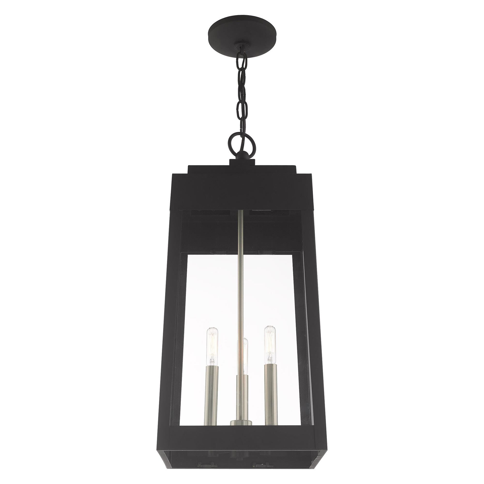 Oslo 24 Inch Tall 3 Light Outdoor Hanging Lantern by Livex Lighting