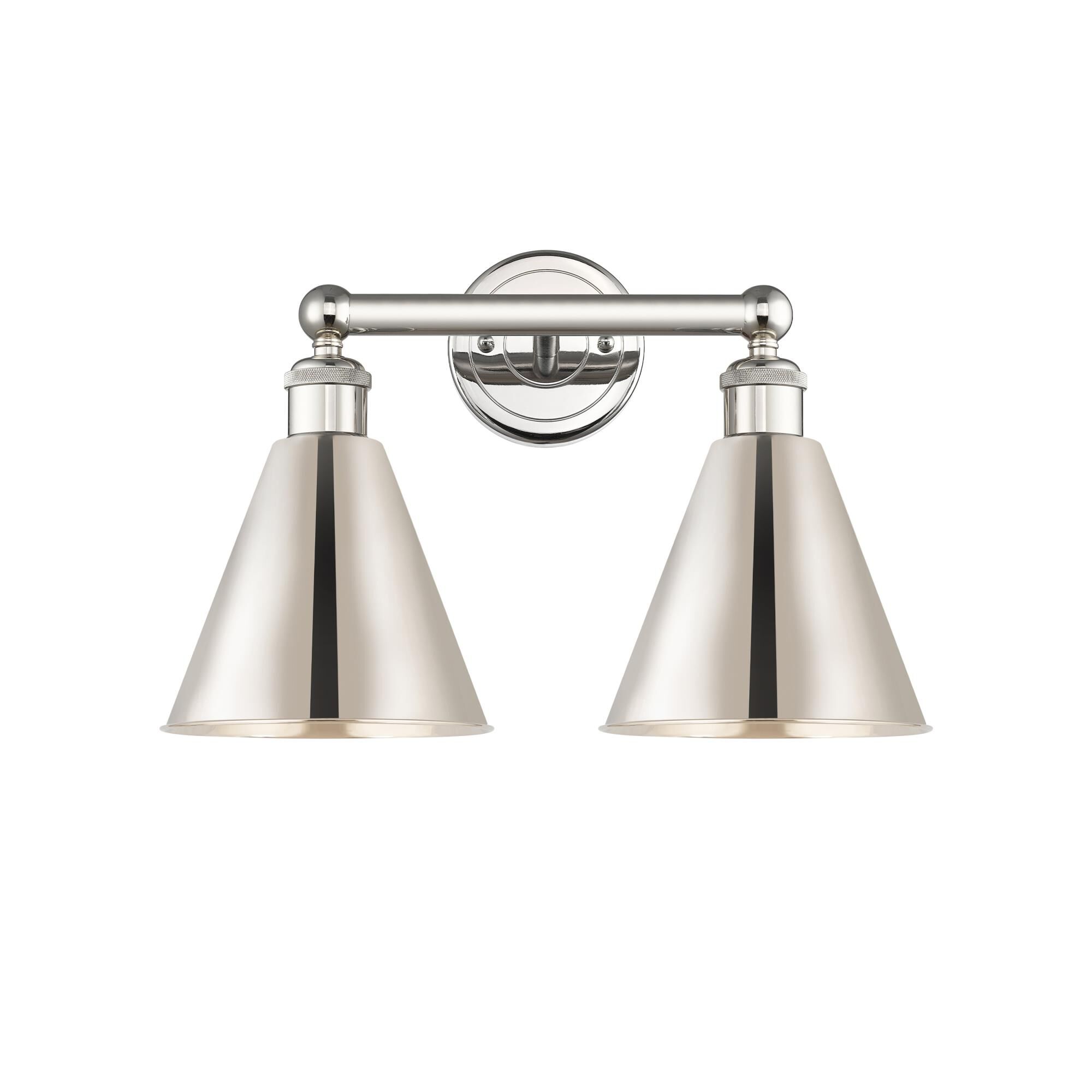 Shown in Polished Nickel finish and Polished Nickel shade