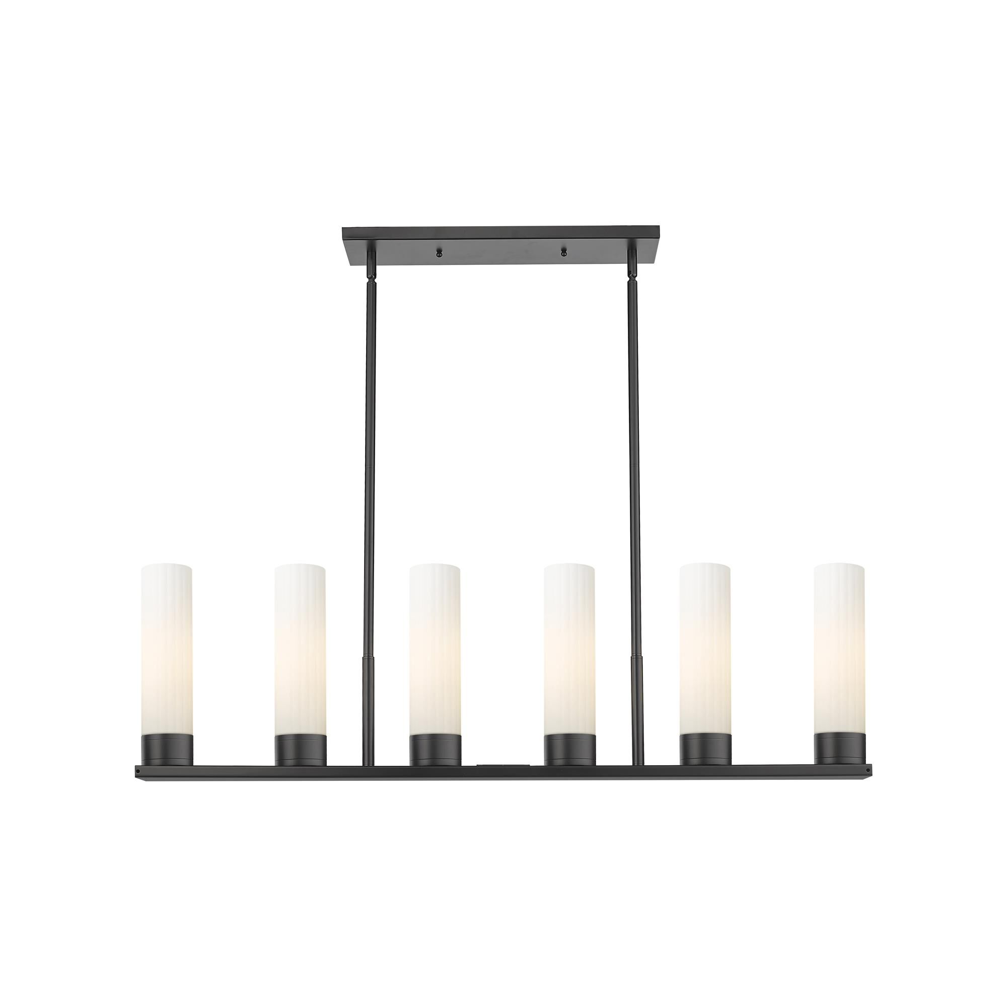 Shown in Matte Black finish and Matte White glass
