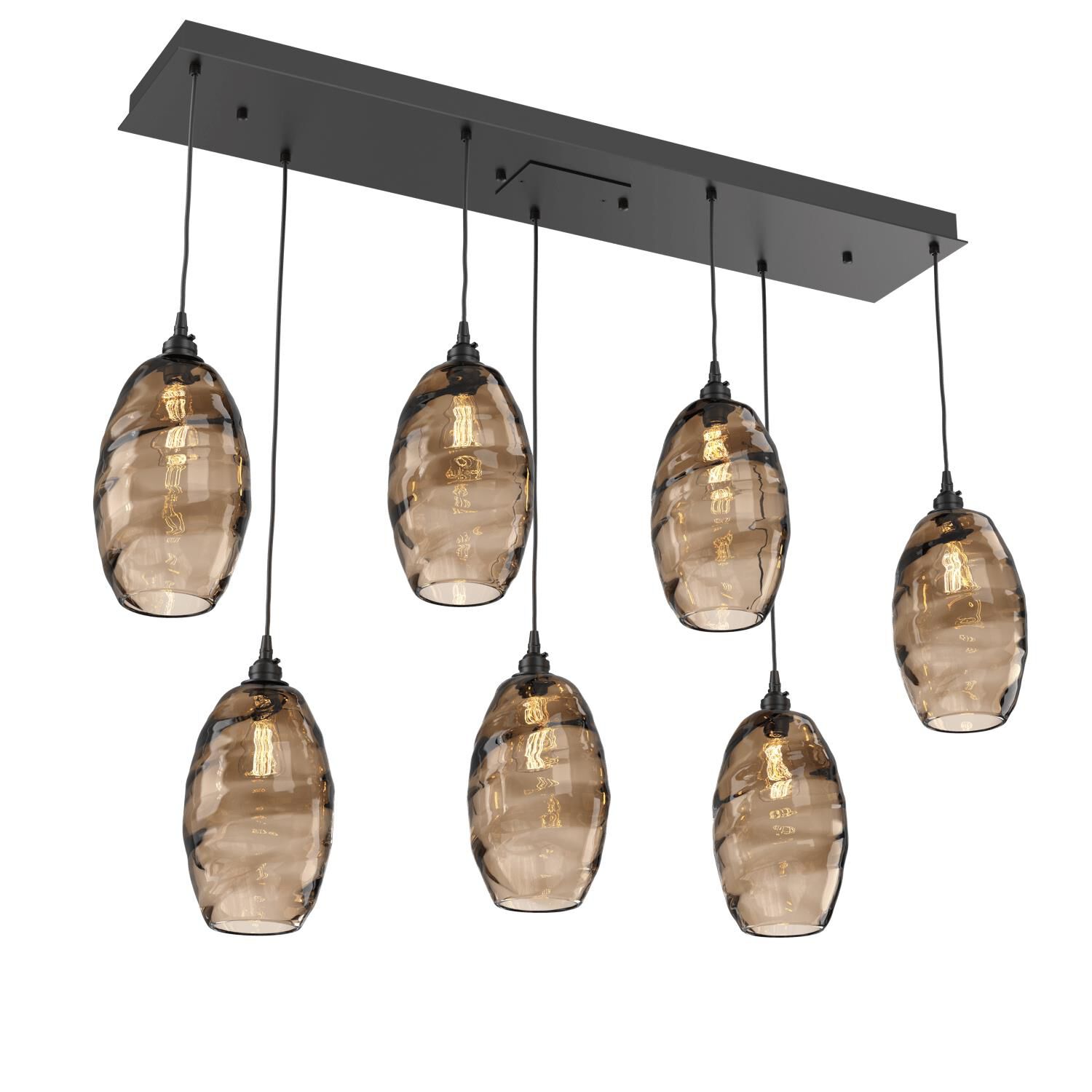 Ellisse Linear Suspension Light by Hammerton Studio