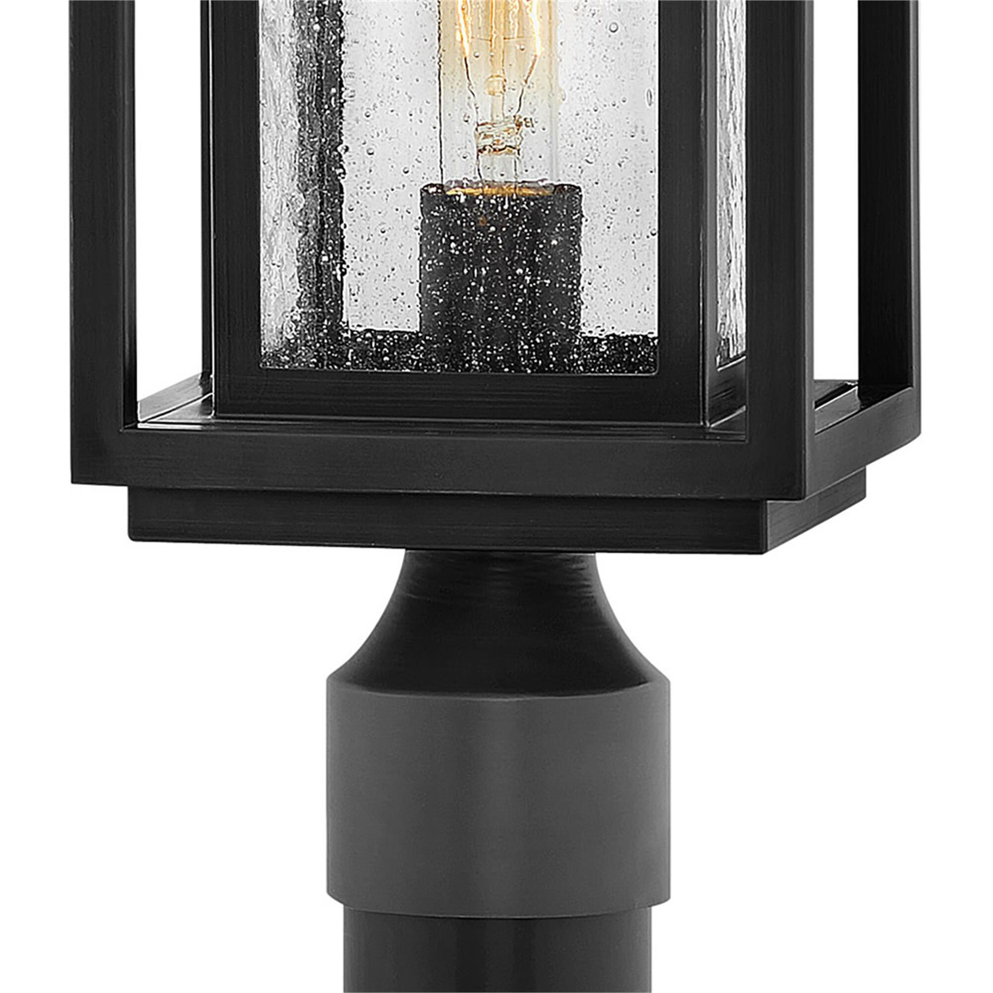 Shown in Black finish and Clear Seedy glass and 120 Volt accent