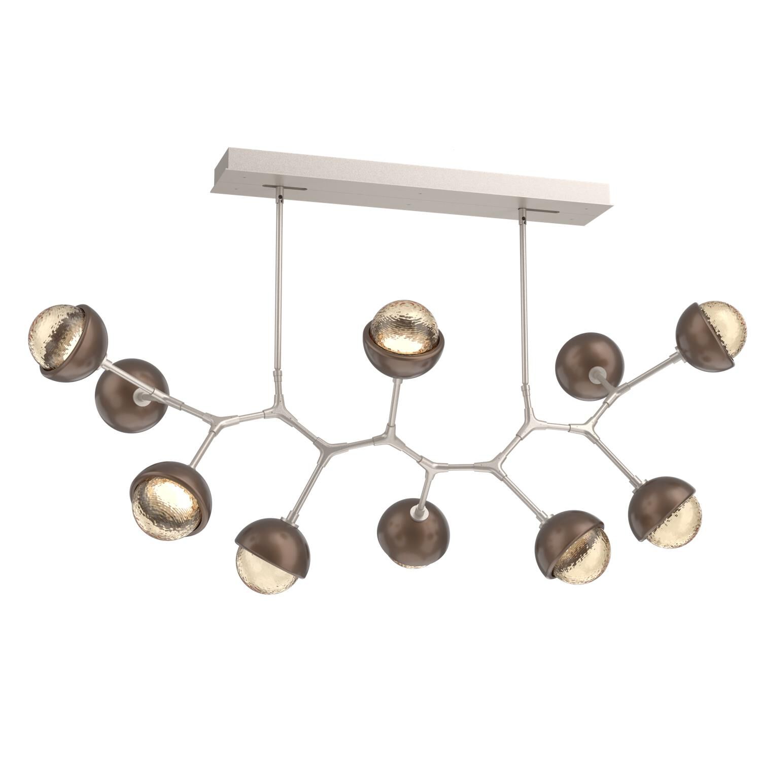 Levi Wilson Cabochon 56 Inch Linear Suspension Light by Hammerton Studio