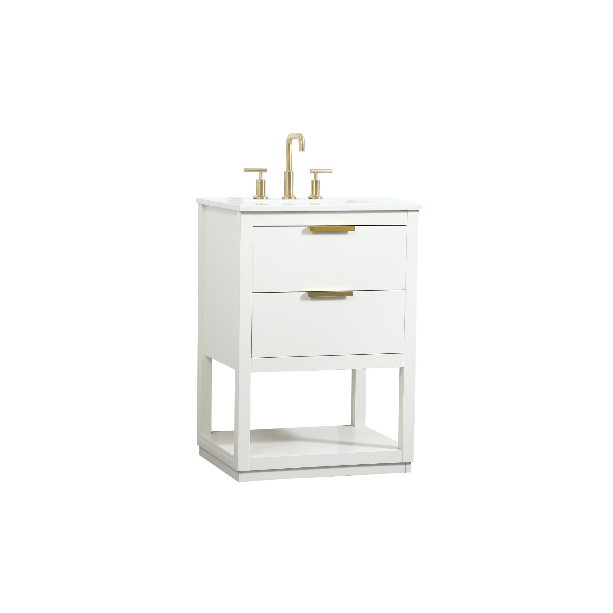 Shown in White finish