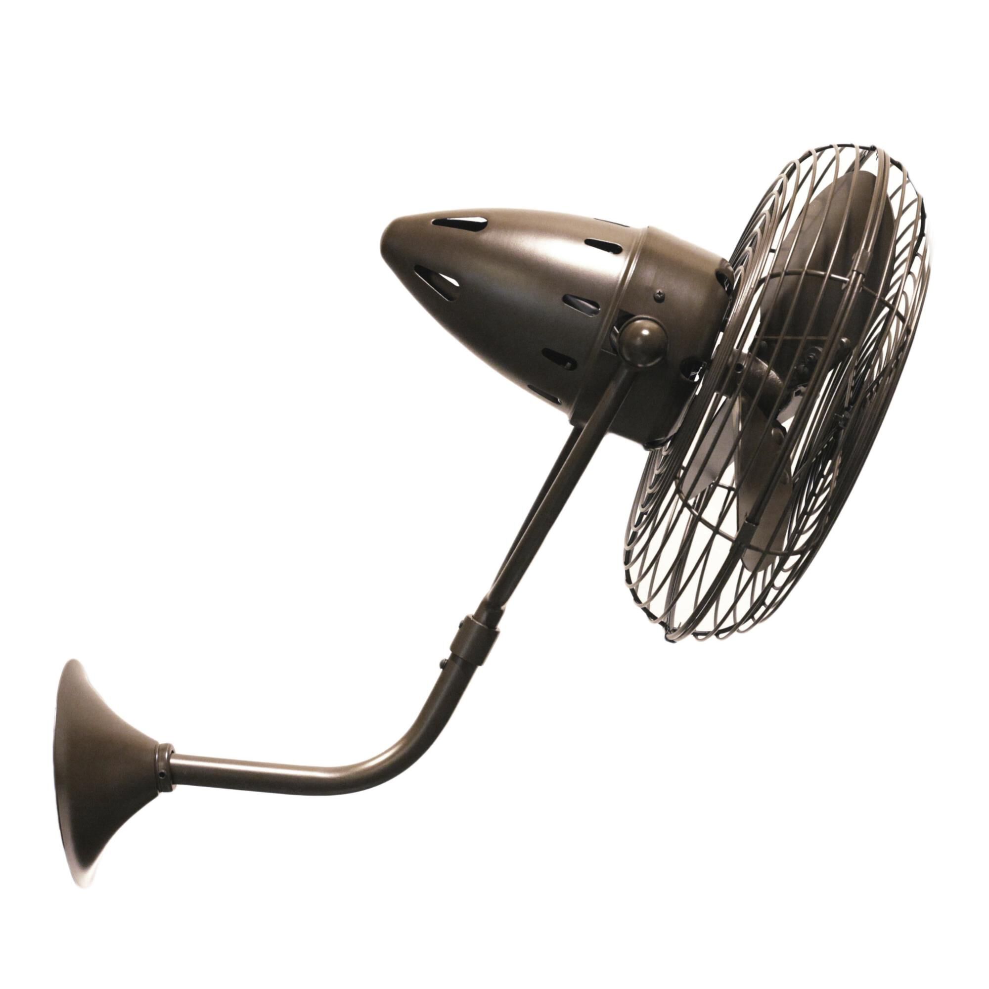 Bruna Parede Wall Mounted Fan by Matthews Fan Company