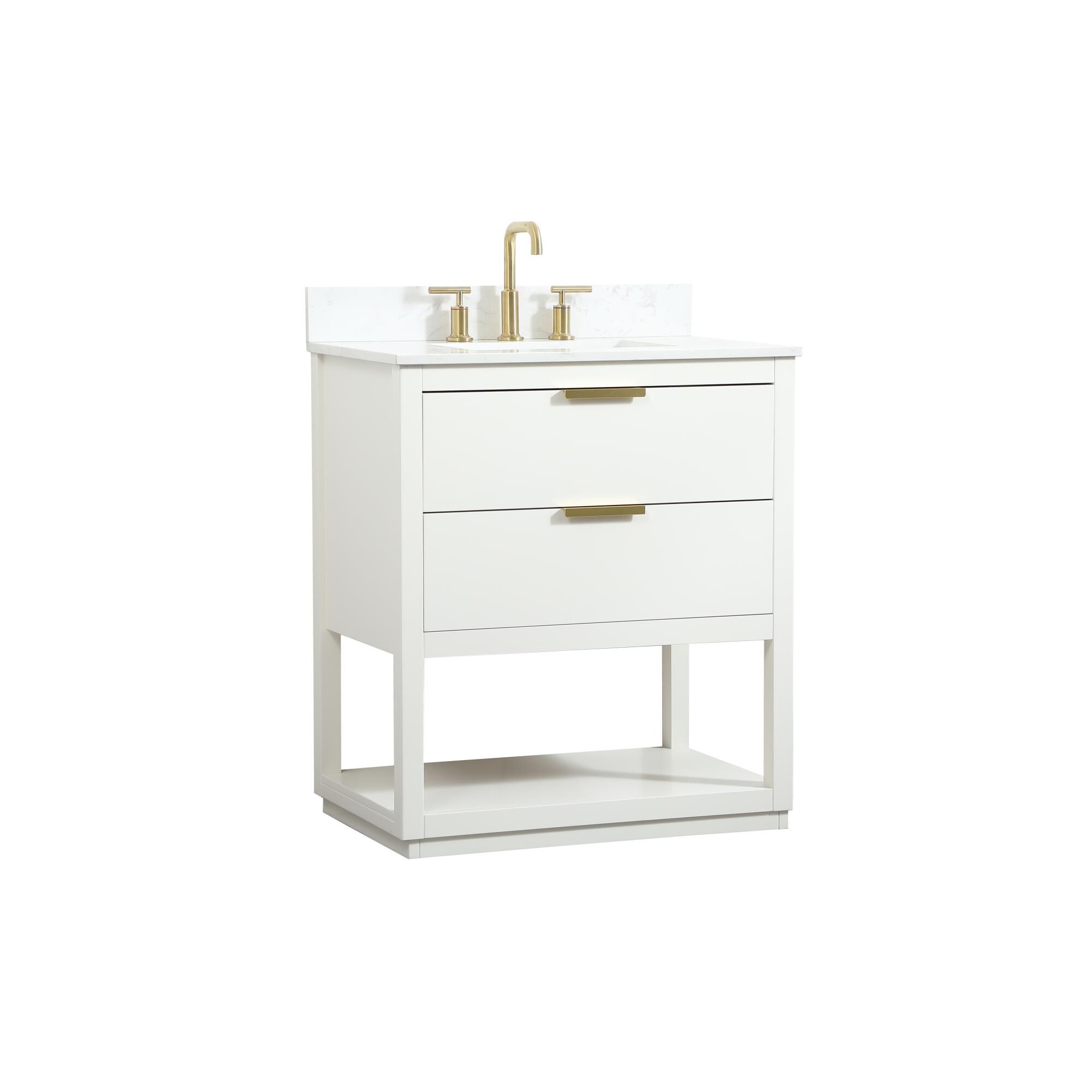 Shown in White finish