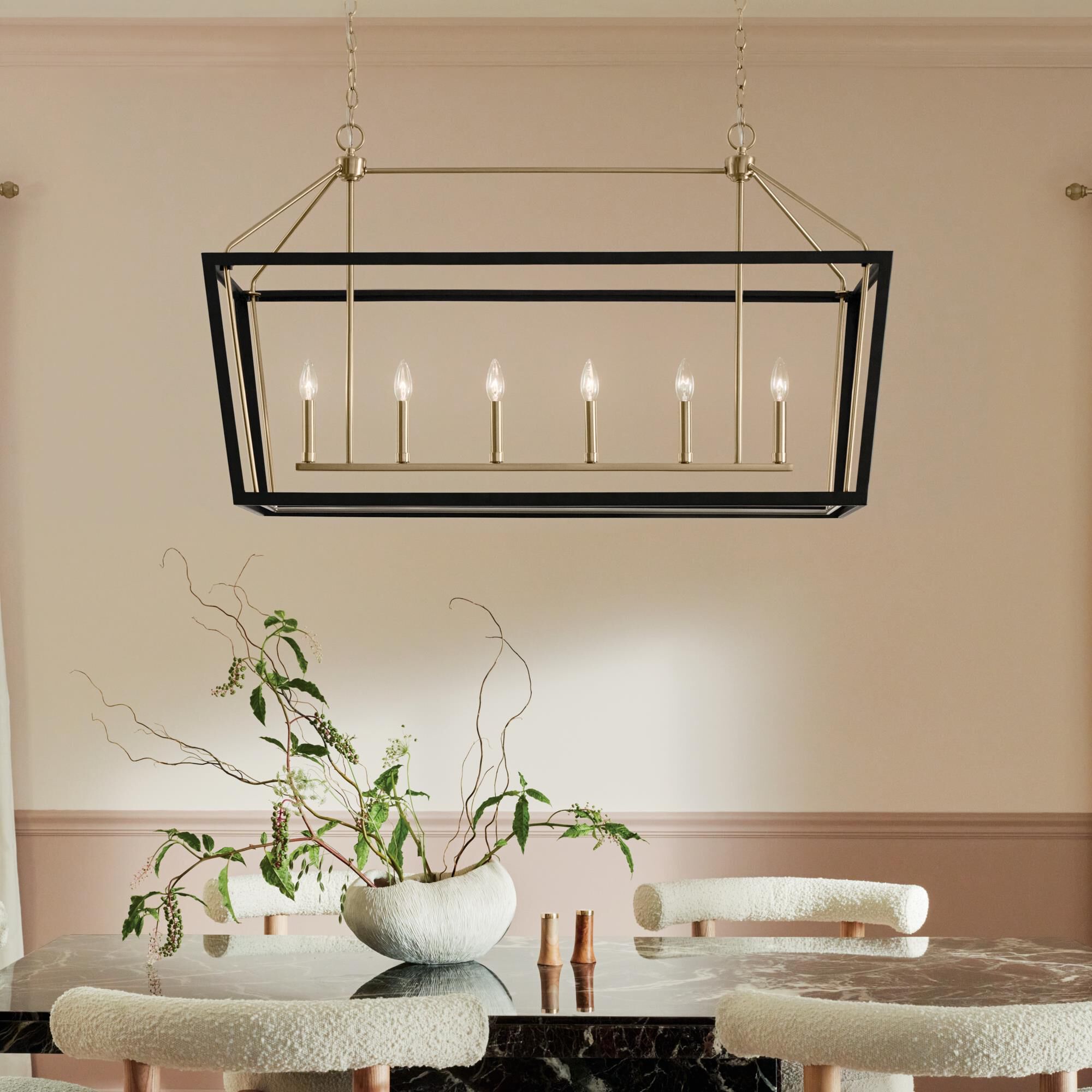 Delvin 44 Inch 6 Light Linear Suspension Light by Kichler Lighting