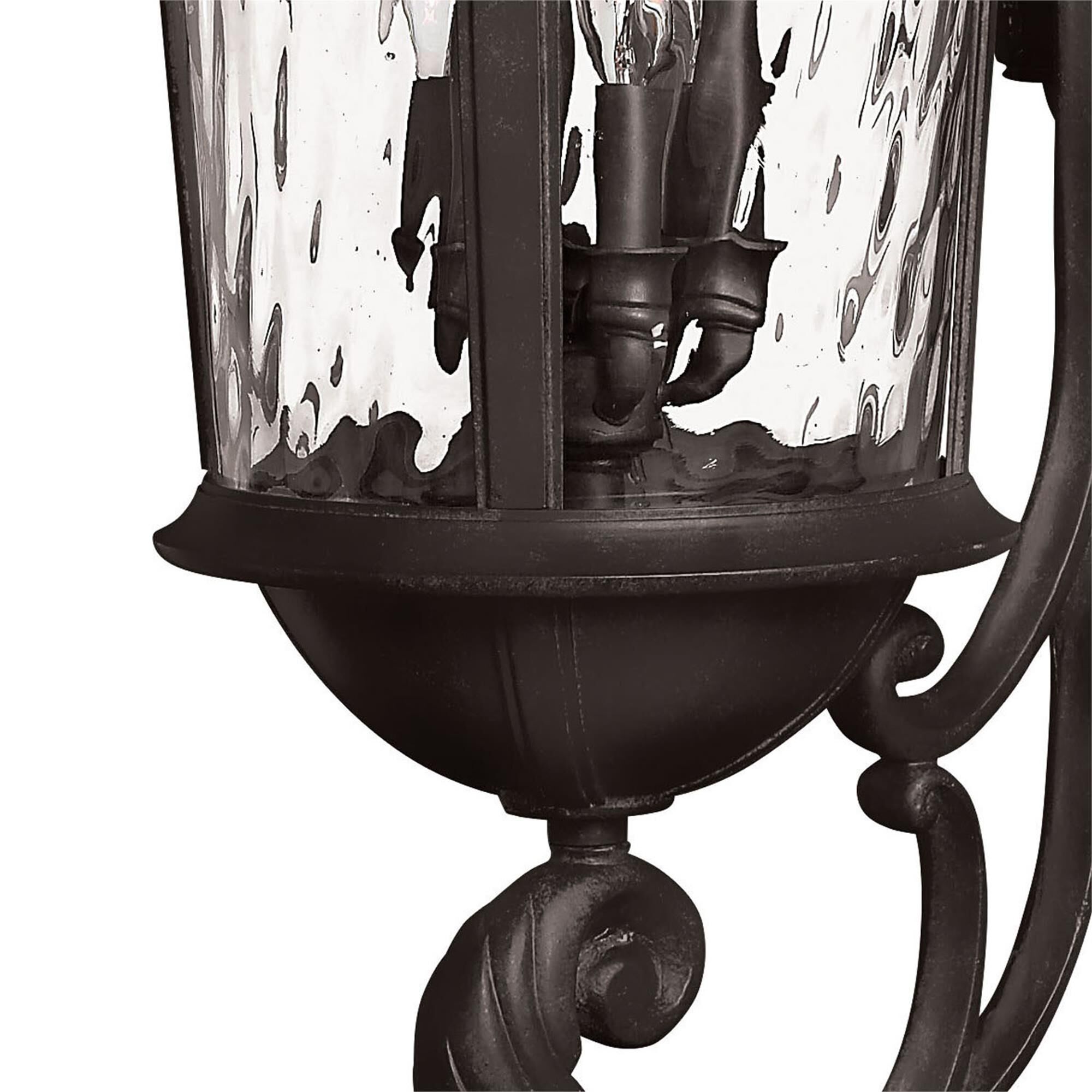 Shown in Black finish and Clear Water glass
