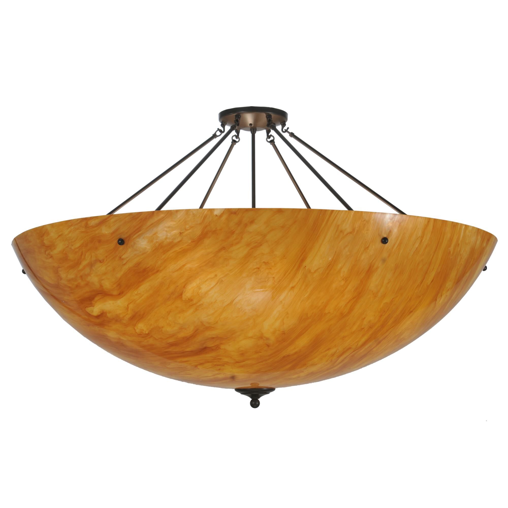 Madison 48 Inch 8 Light Semi Flush Mount by Meyda Lighting