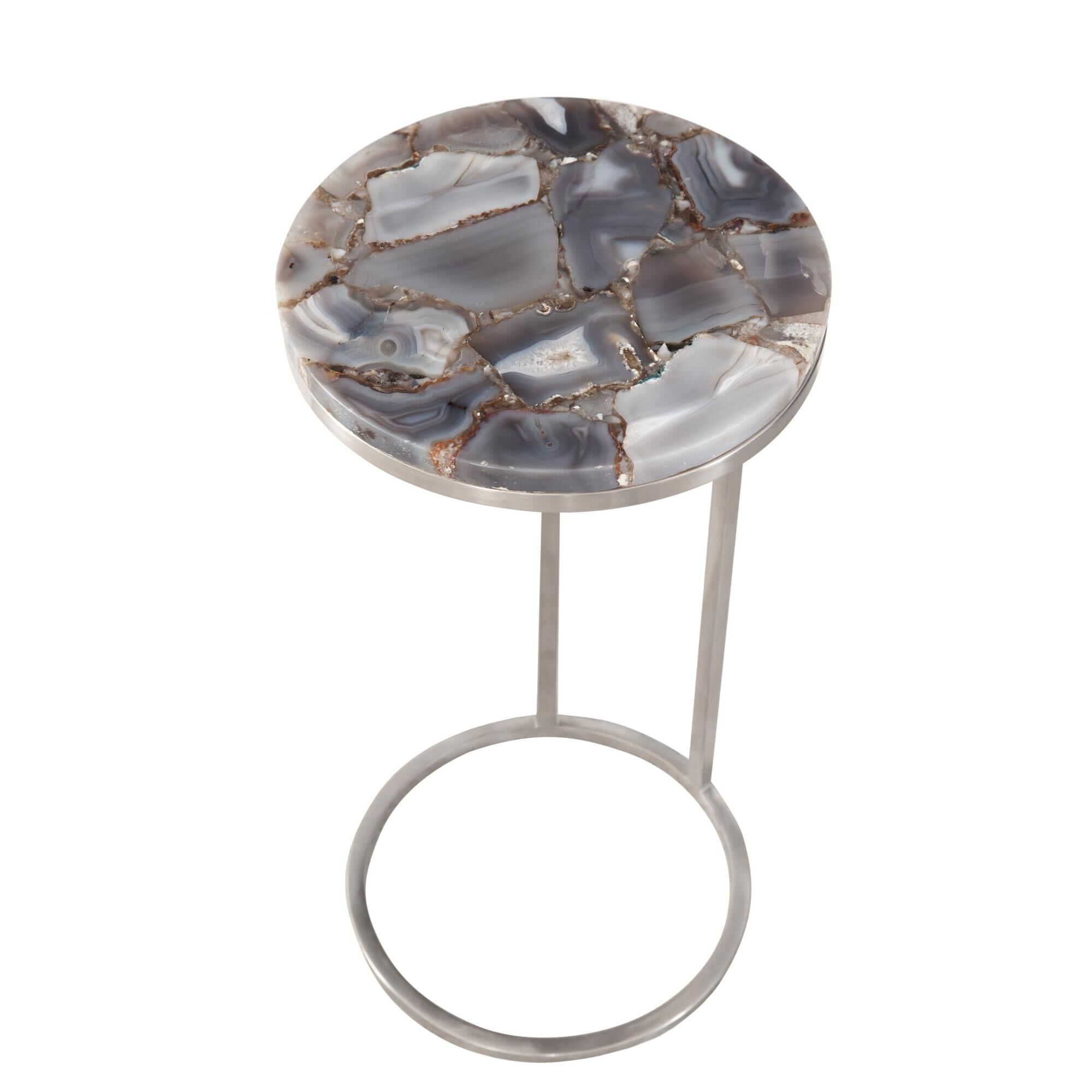 Shown in Grey Agate And Brushed Nickel finish