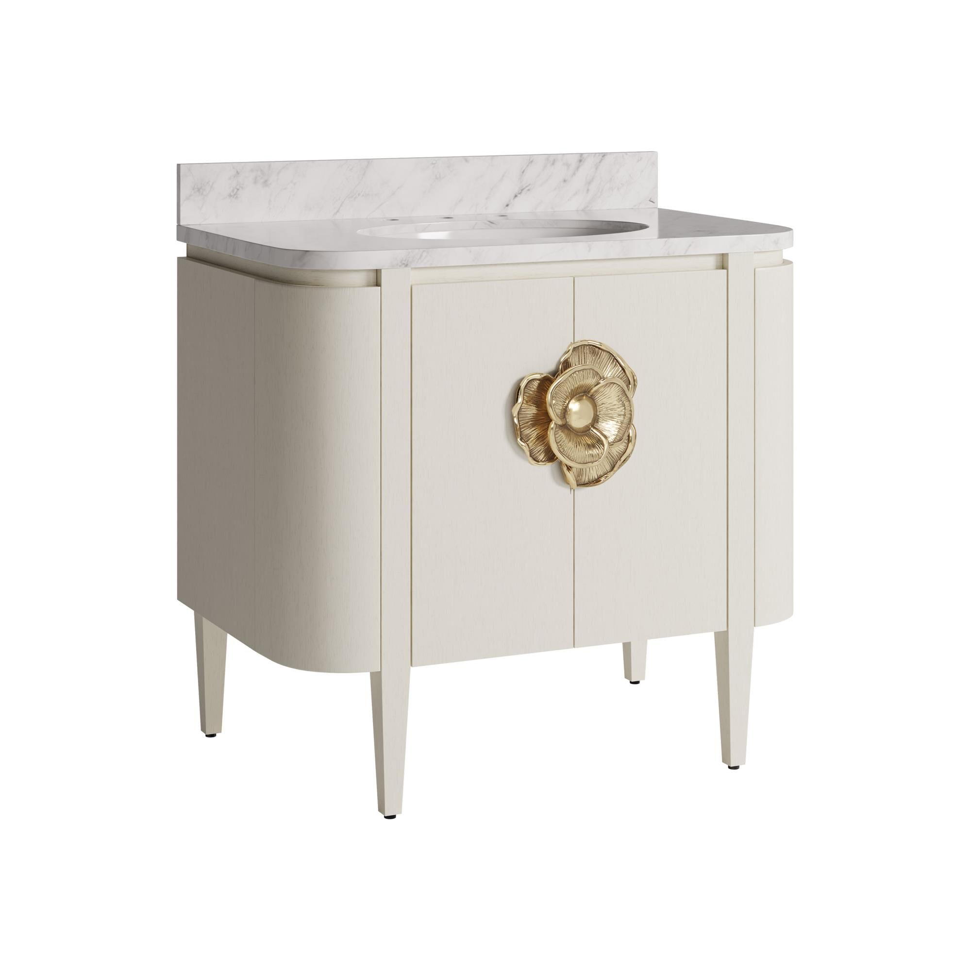 Shown in Natural, White and Polished Brass finish