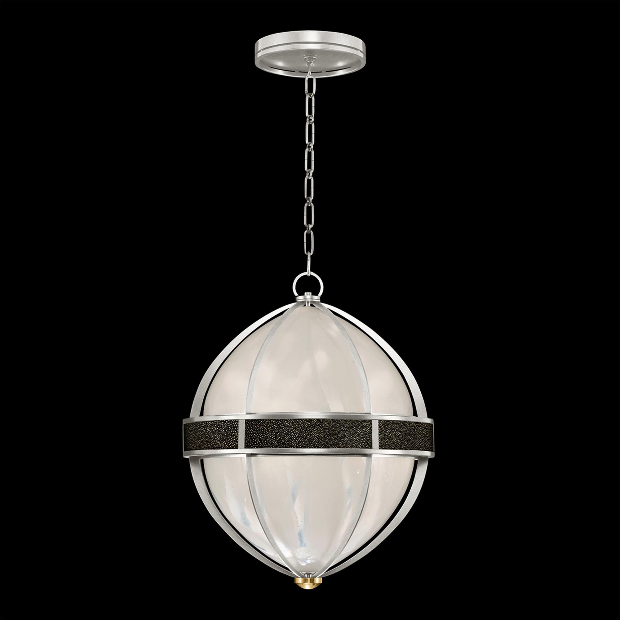 Shown in Silver Leaf and Brass  finish and Black Knight accent