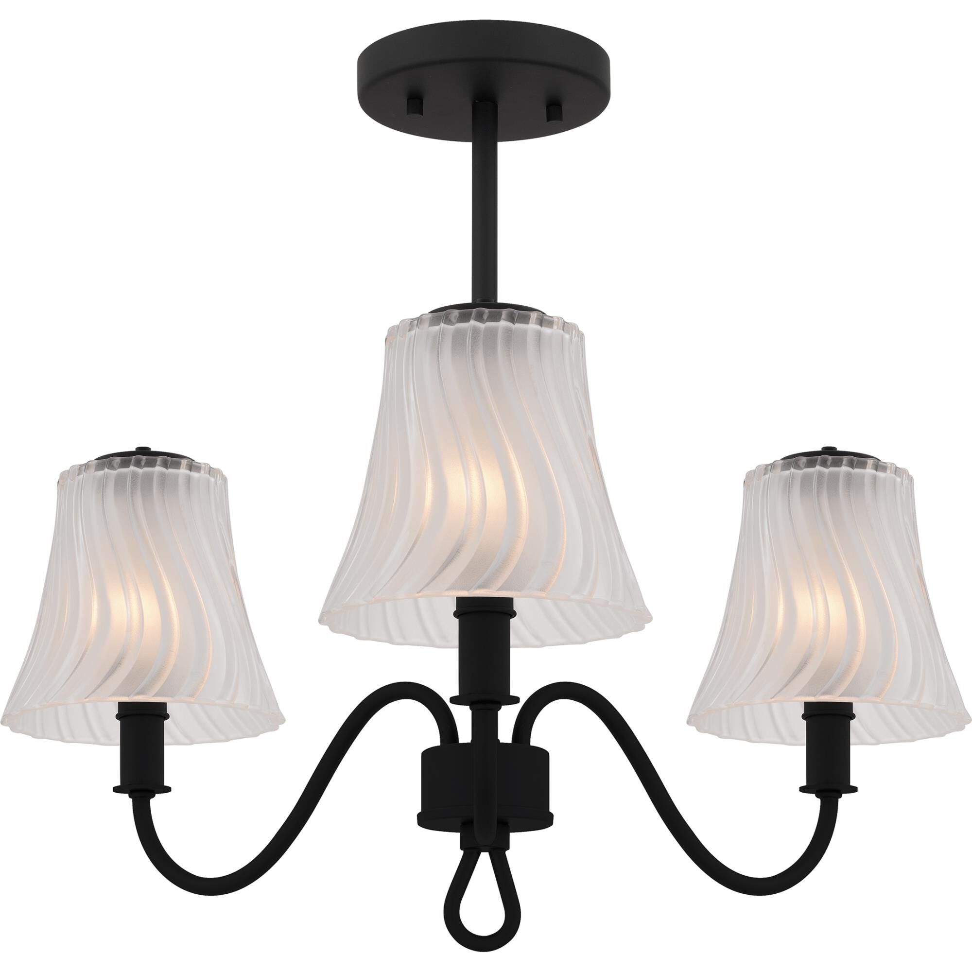 Mckinney 22 Inch Semi Flush Mount by Quoizel