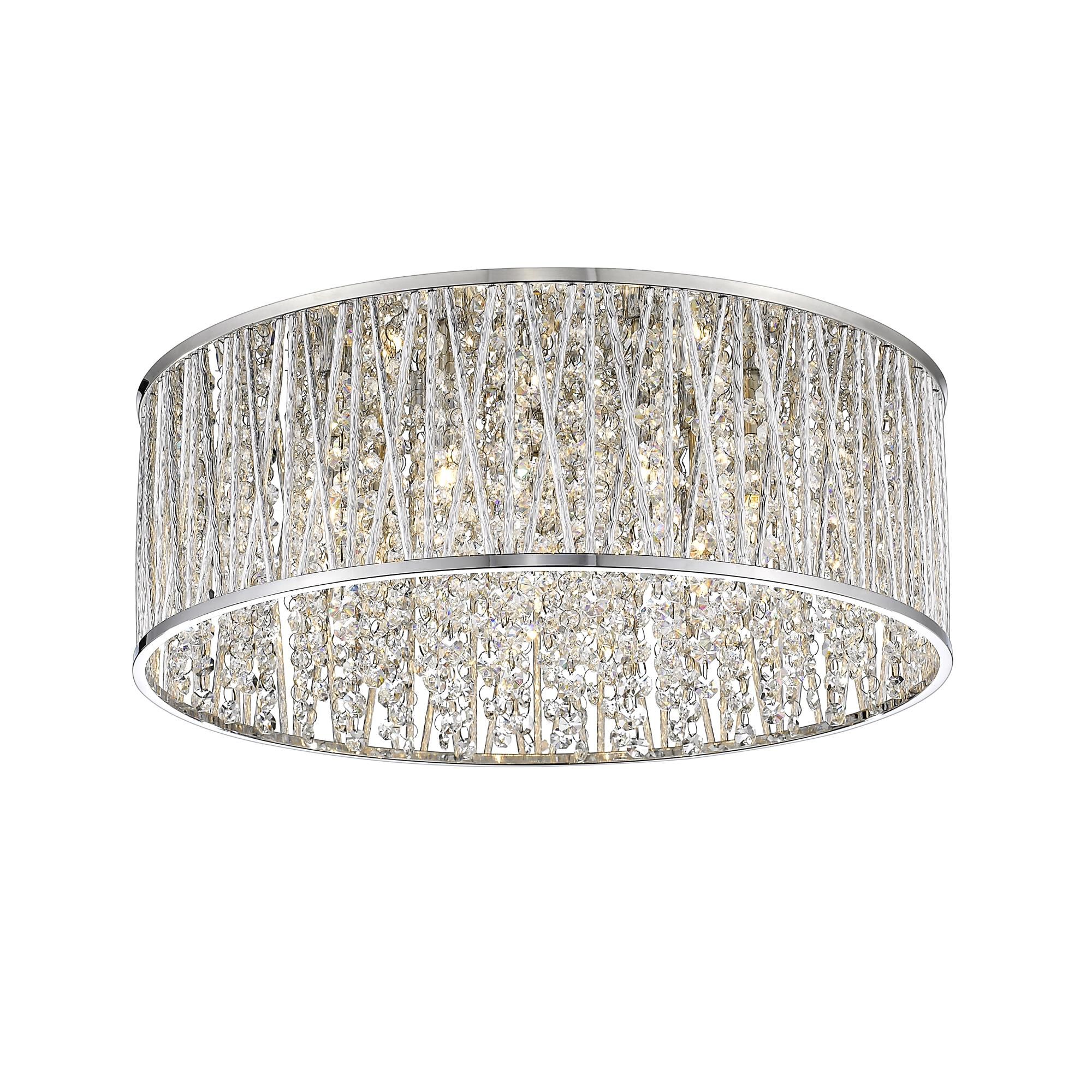 Shown in Chrome finish and Aluminum glass and Aluminum shade