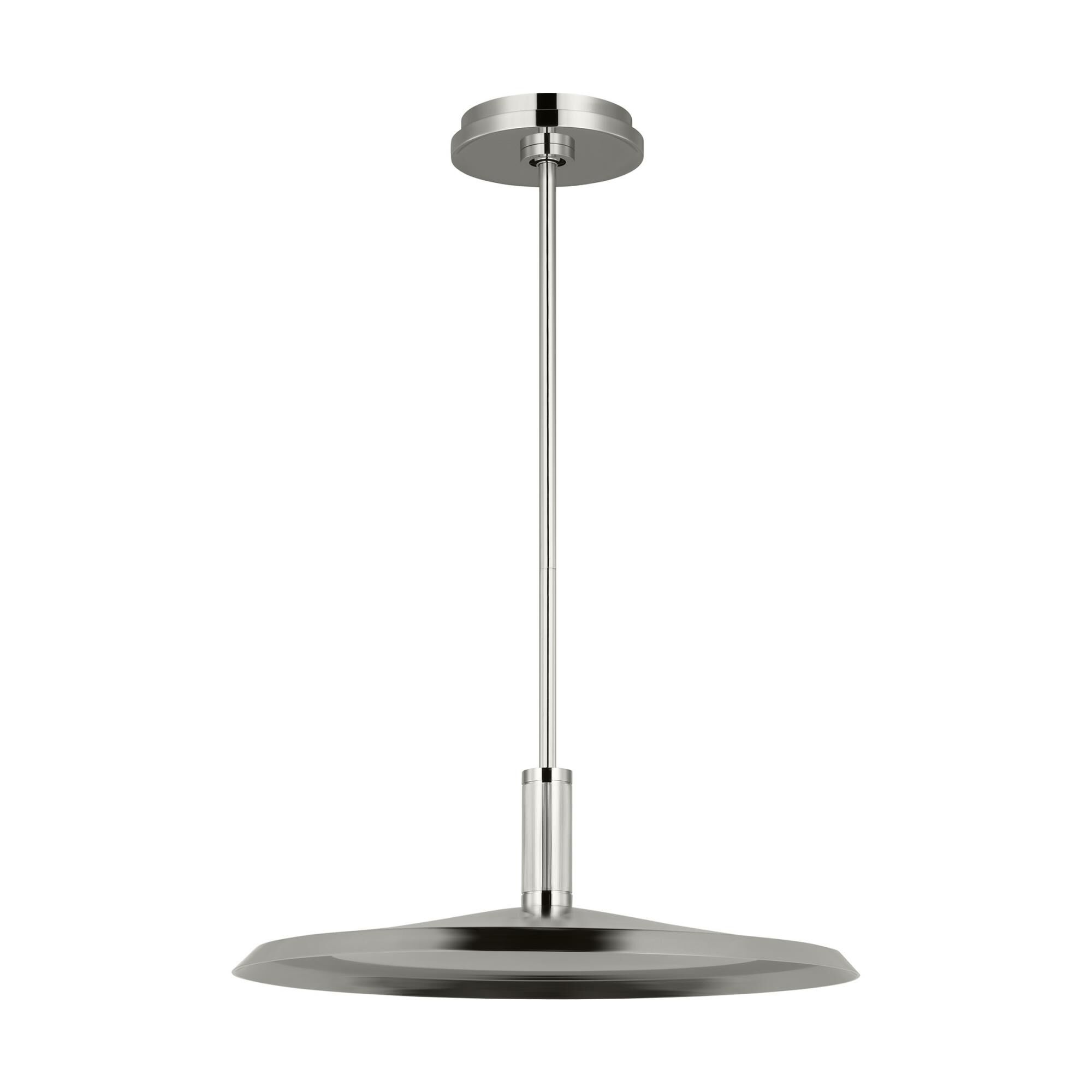 Shown in Polished Nickel finish and Polished Nickel shade