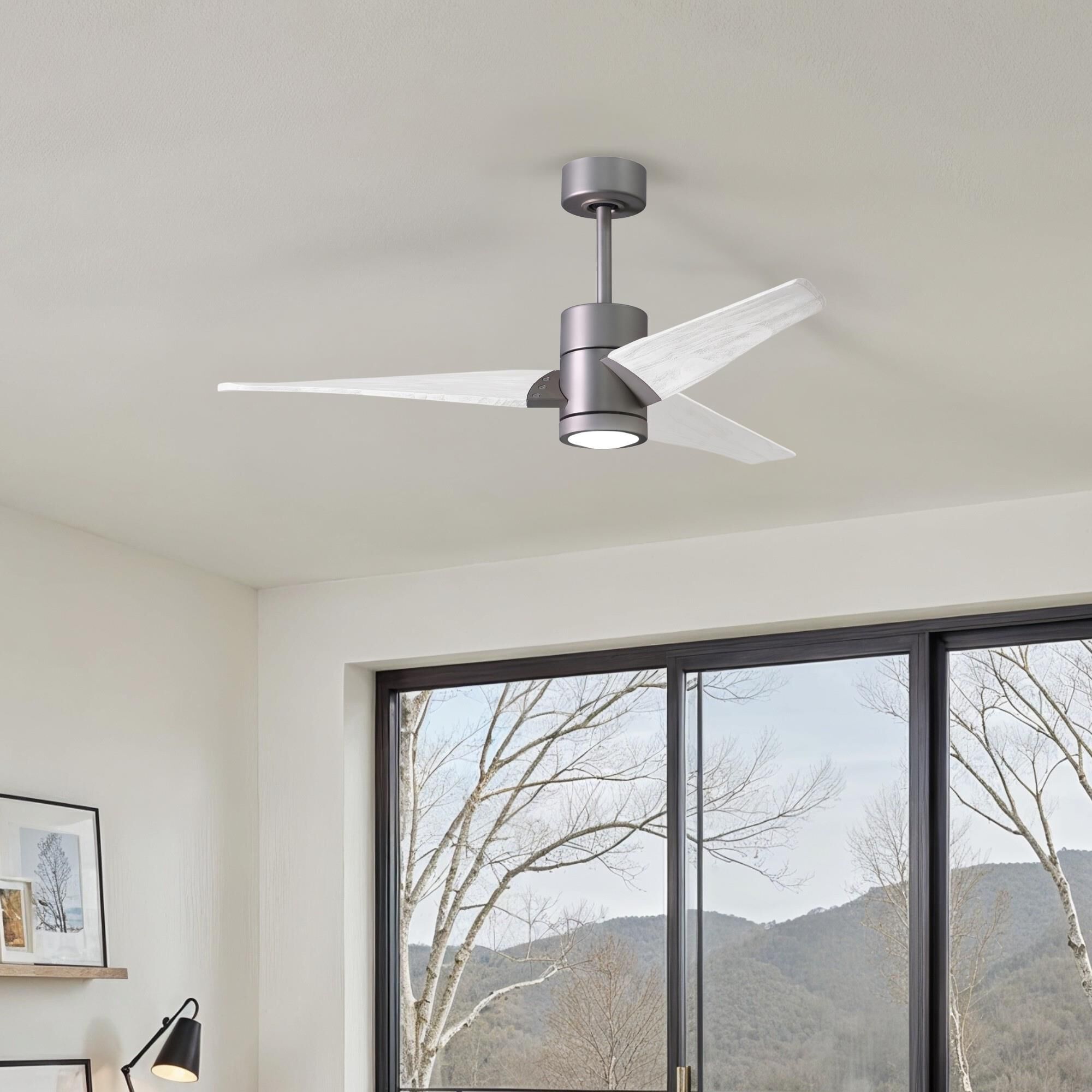 Super Janet 52 Inch Ceiling Fan with Light Kit by Matthews Fan Company