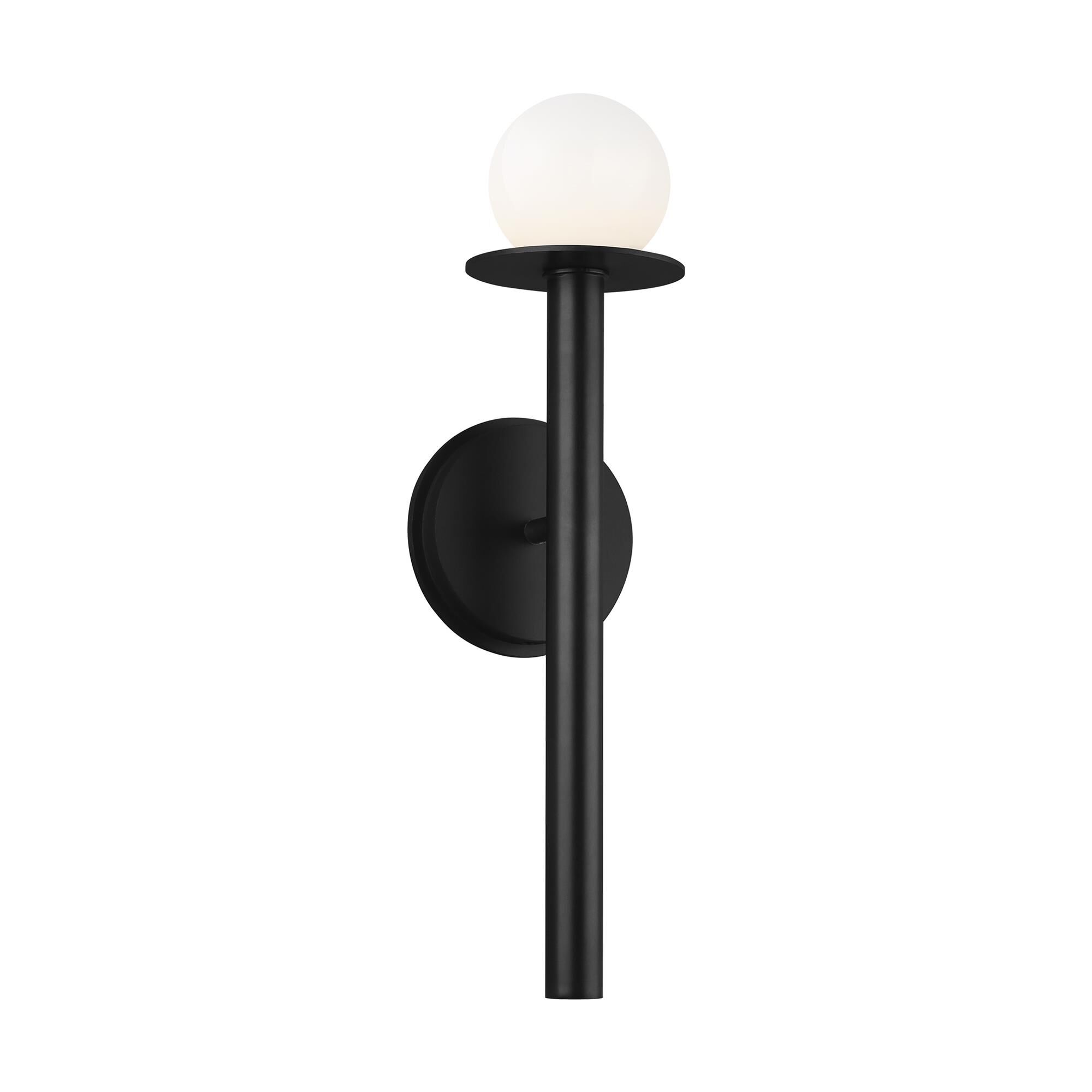 Shown in Midnight Black finish and Milk Whitesteel glass