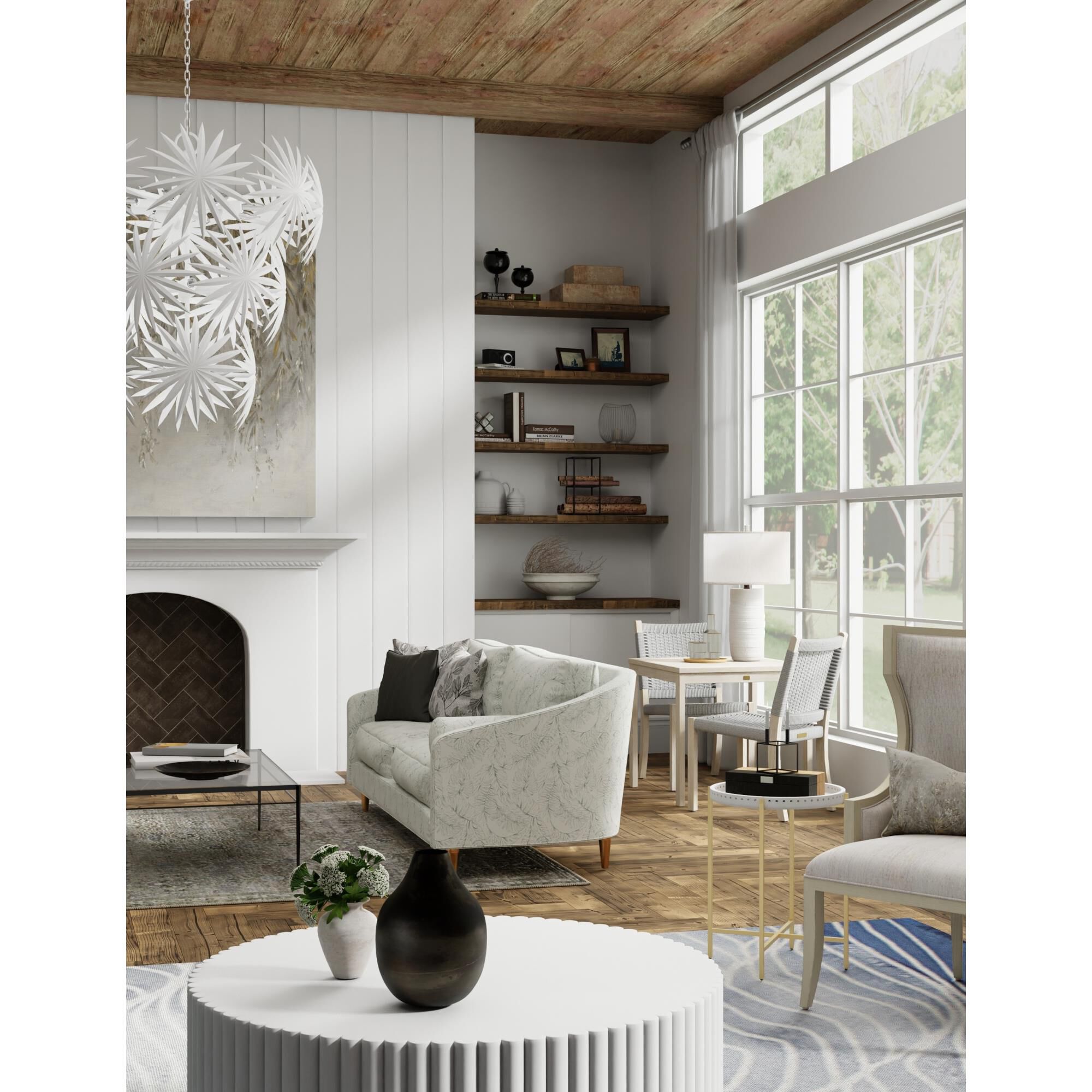 Shown in Gesso White finish