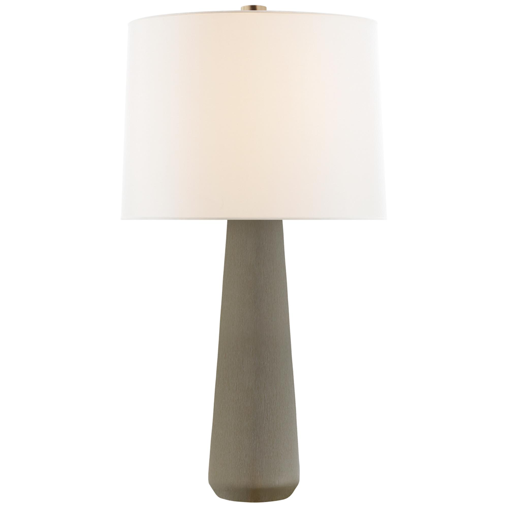 Shown in Shellish Gray finish and Linen shade