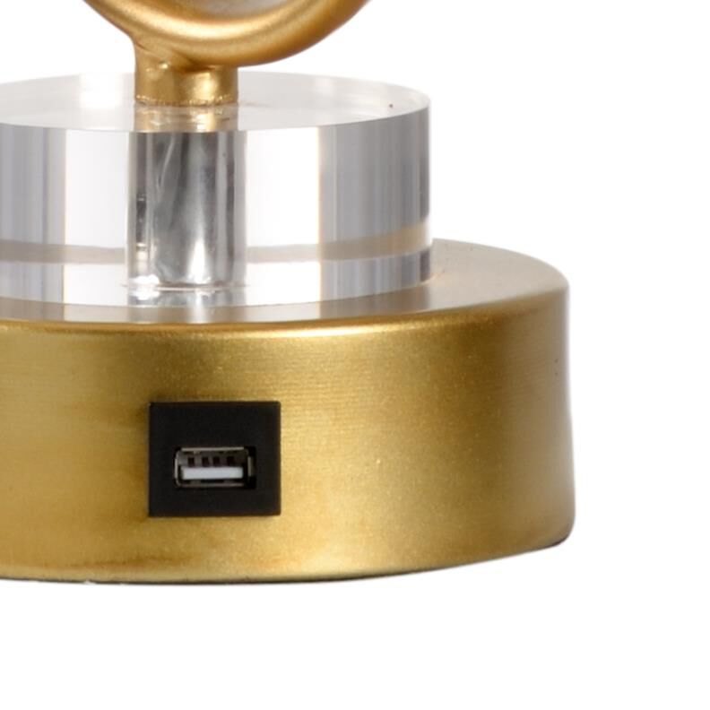 Shown in Antique Gold-Clear finish and Lite Gray shade