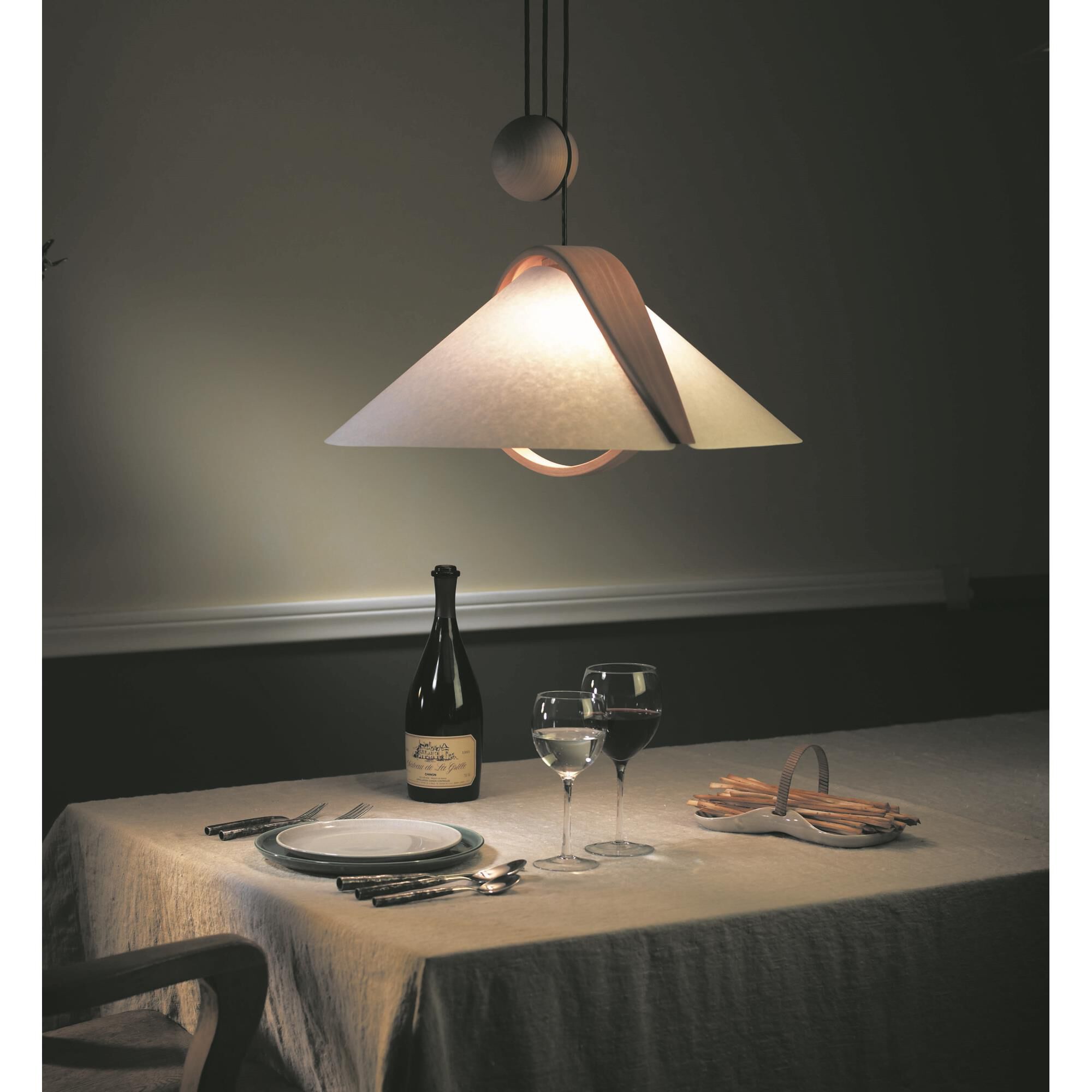 Domus 22 Inch Large Pendant by Justice Design Group