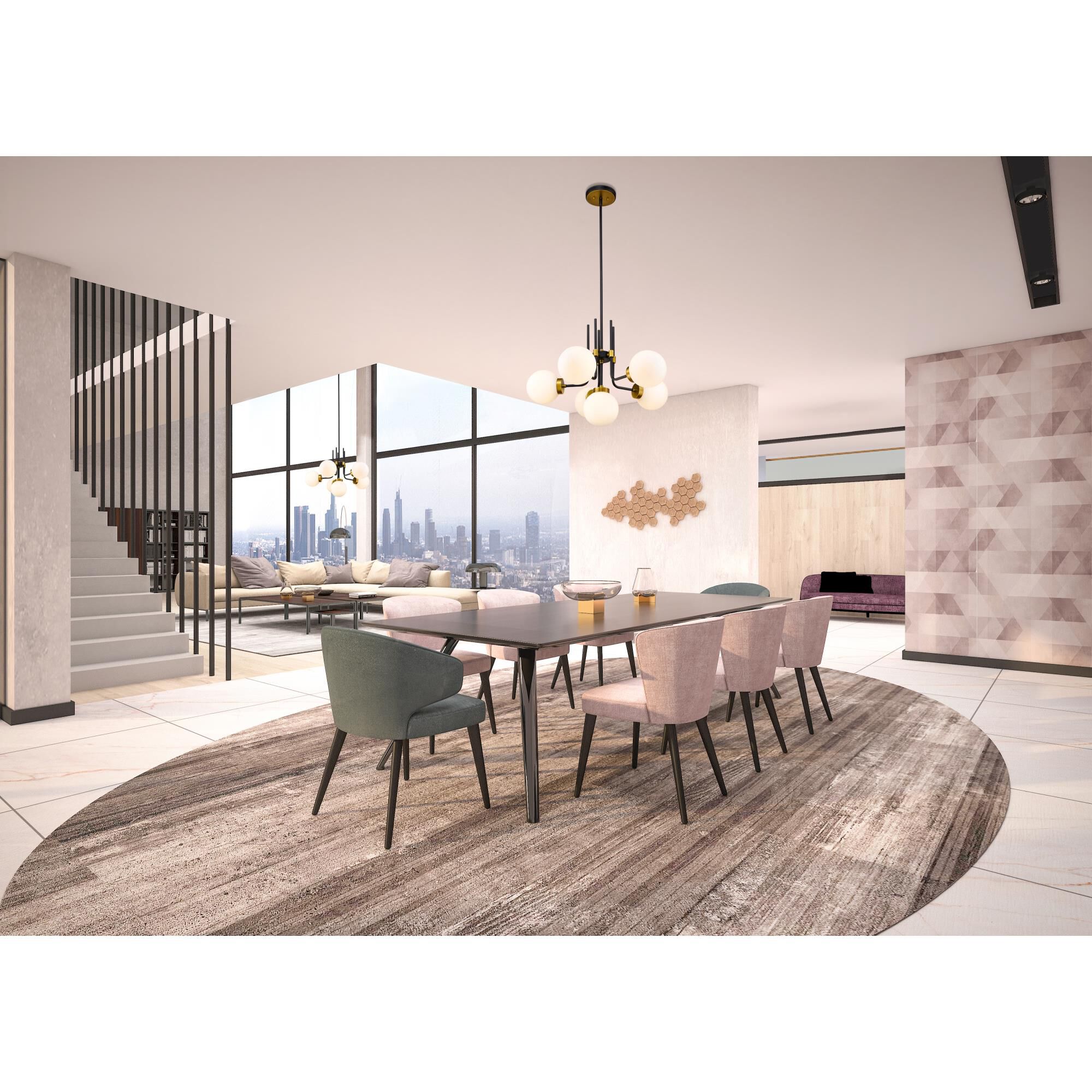 Parsons 27 Inch 6 Light Chandelier by Z-Lite