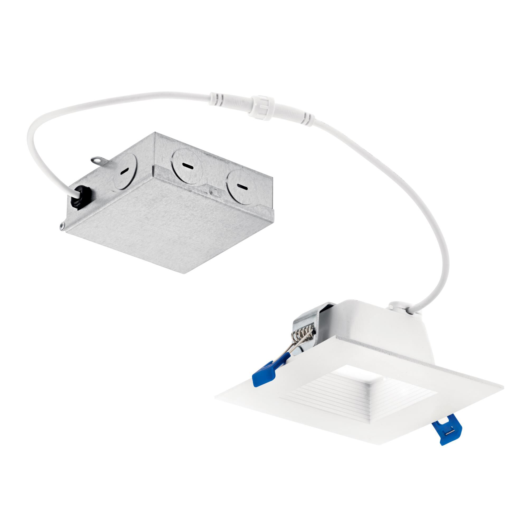 Shown in Textured White finish and Frosted glass