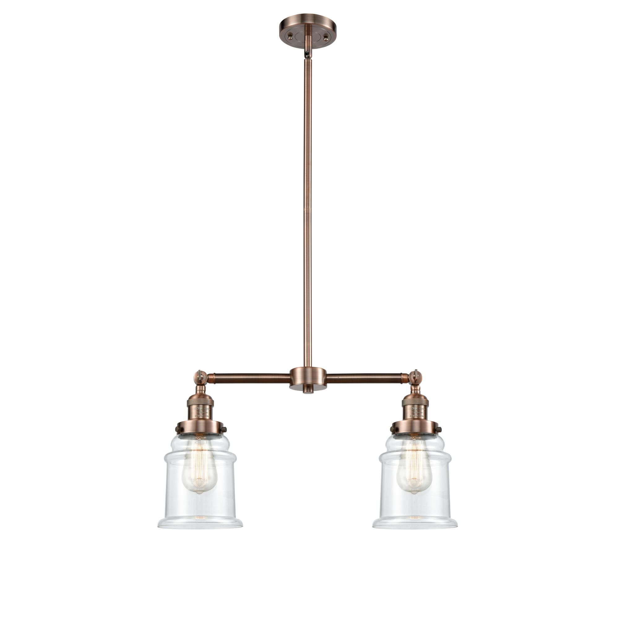 Bruno Marashlian Canton 21 Inch 2 Light Mini Chandelier by Innovations Lighting