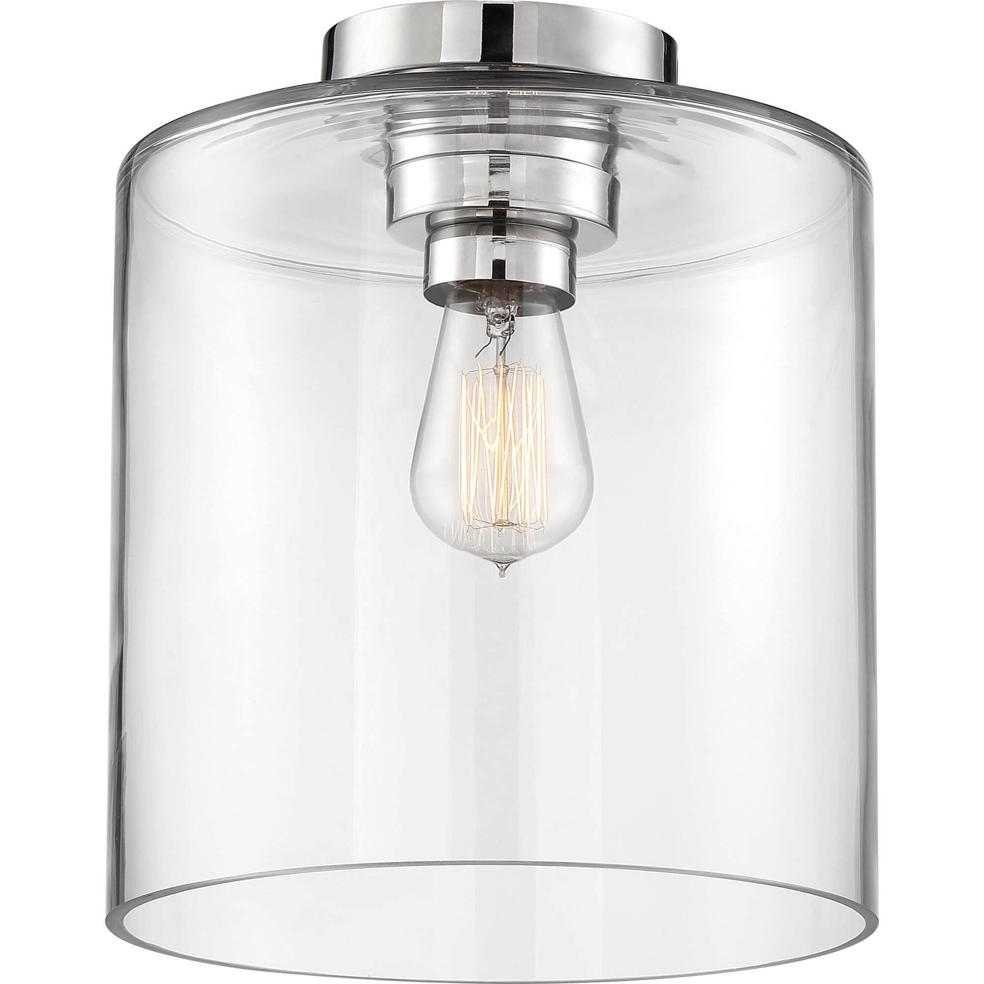 Chantecleer 9 Inch 1 Light Semi Flush Mount by Nuvo Lighting