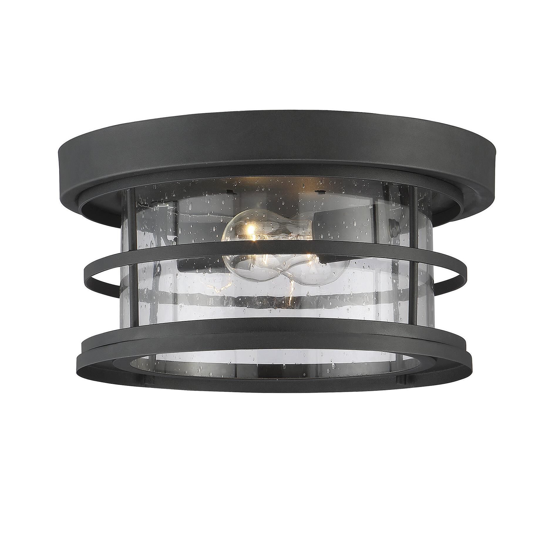 Barrett 13 Inch 2 Light Outdoor Flush Mount by Savoy House