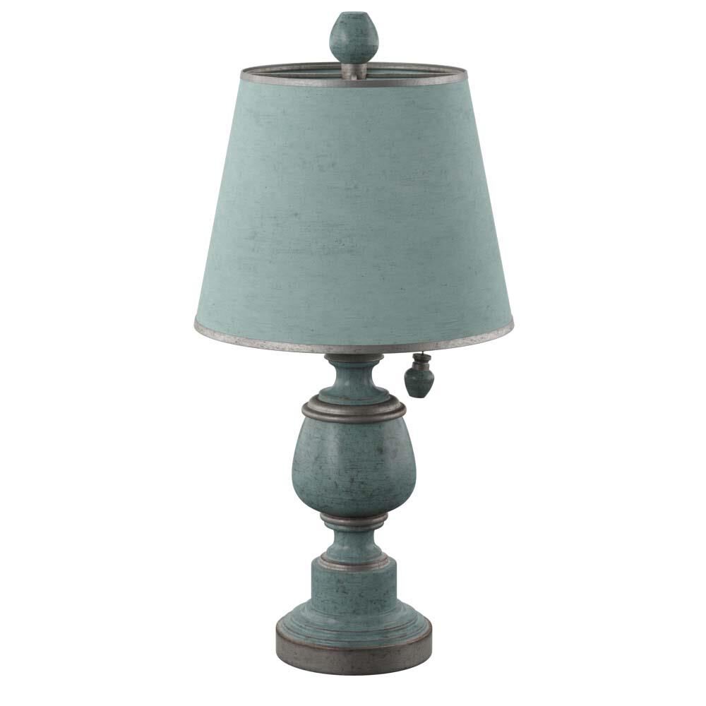 Shown in Blue finish and Chelsea Blue Hardback Fabric shade