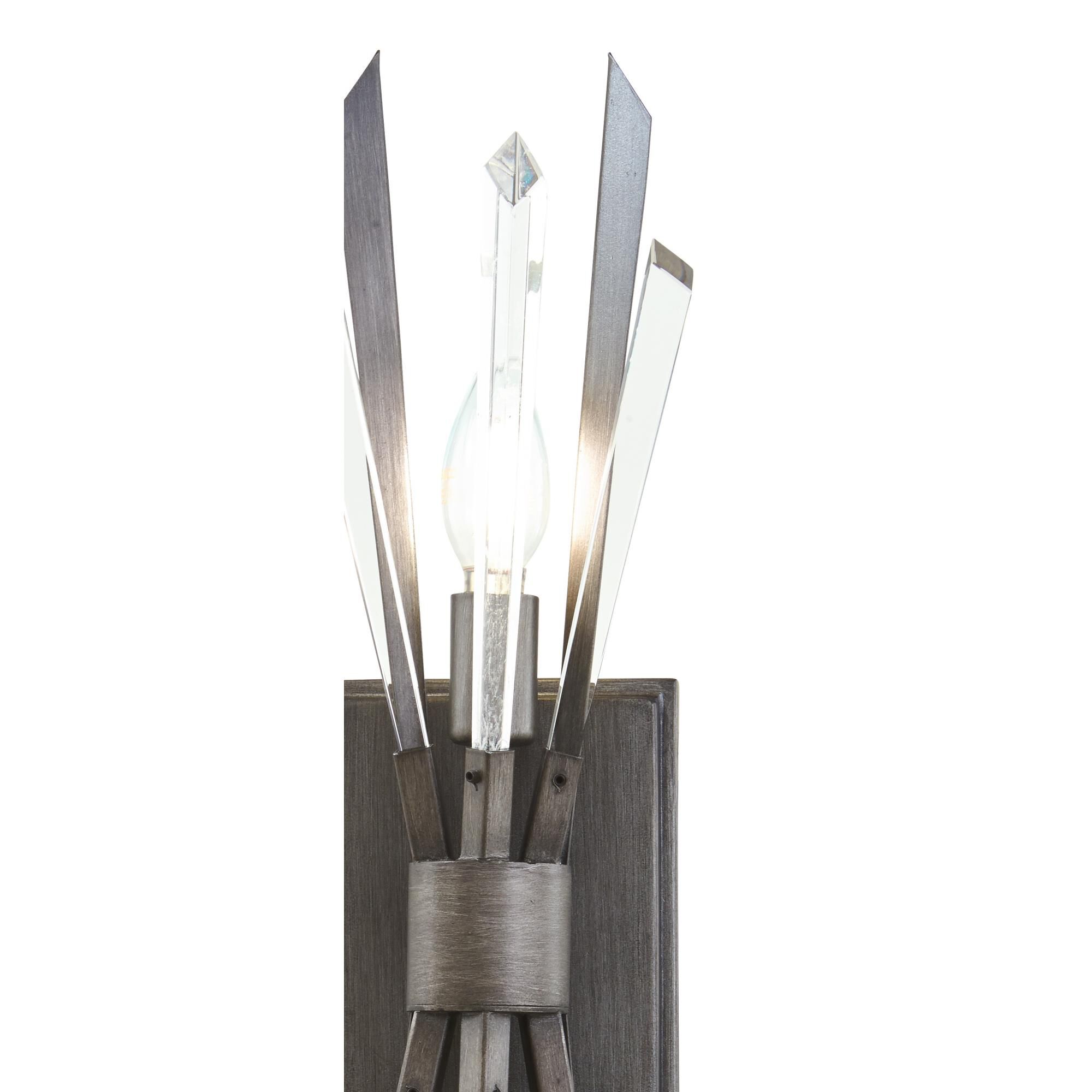 Shown in Midnight Graphite finish and Crystal glass