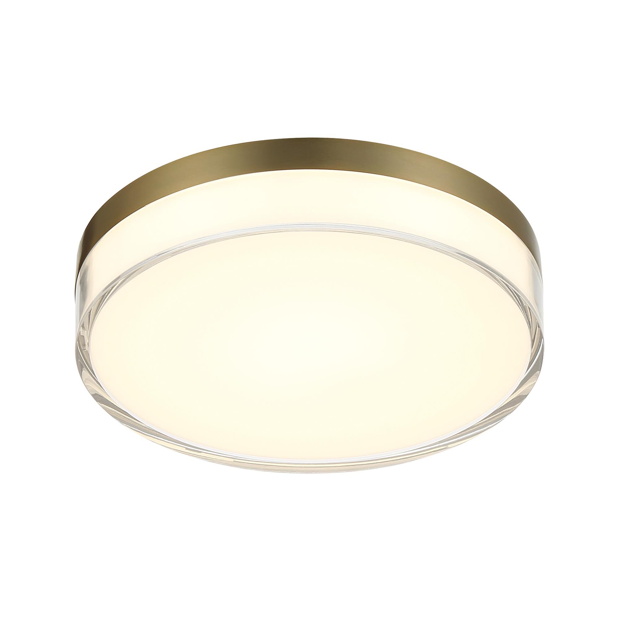 Shown in Ashen Brass finish and Clear glass and Acrylic shade